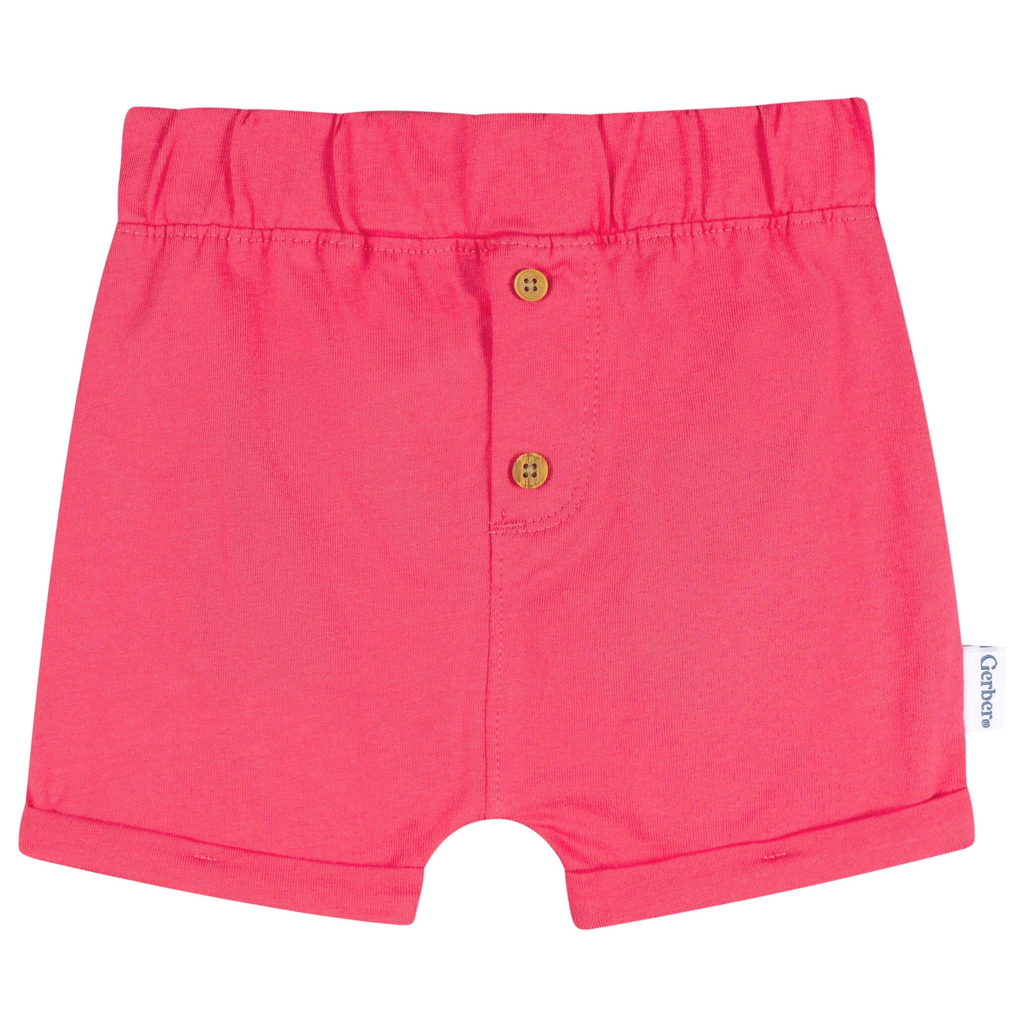 3-Pack Baby Girls Pink Knit Shorts - Image 5