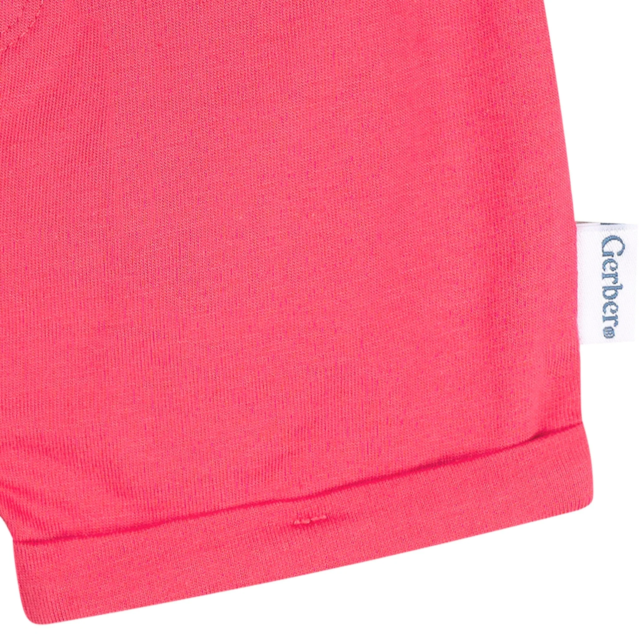 3-Pack Baby Girls Pink Knit Shorts - Image 7