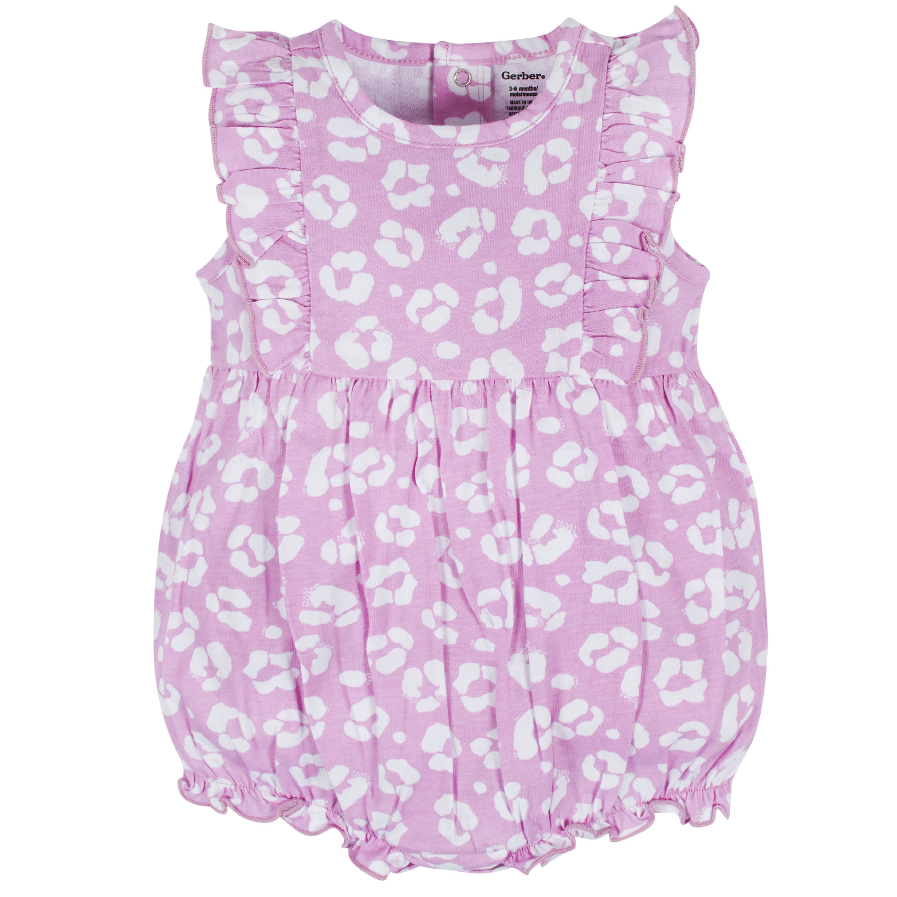 3-Pack Baby Girls Rainbow Floral Rompers - Image 9