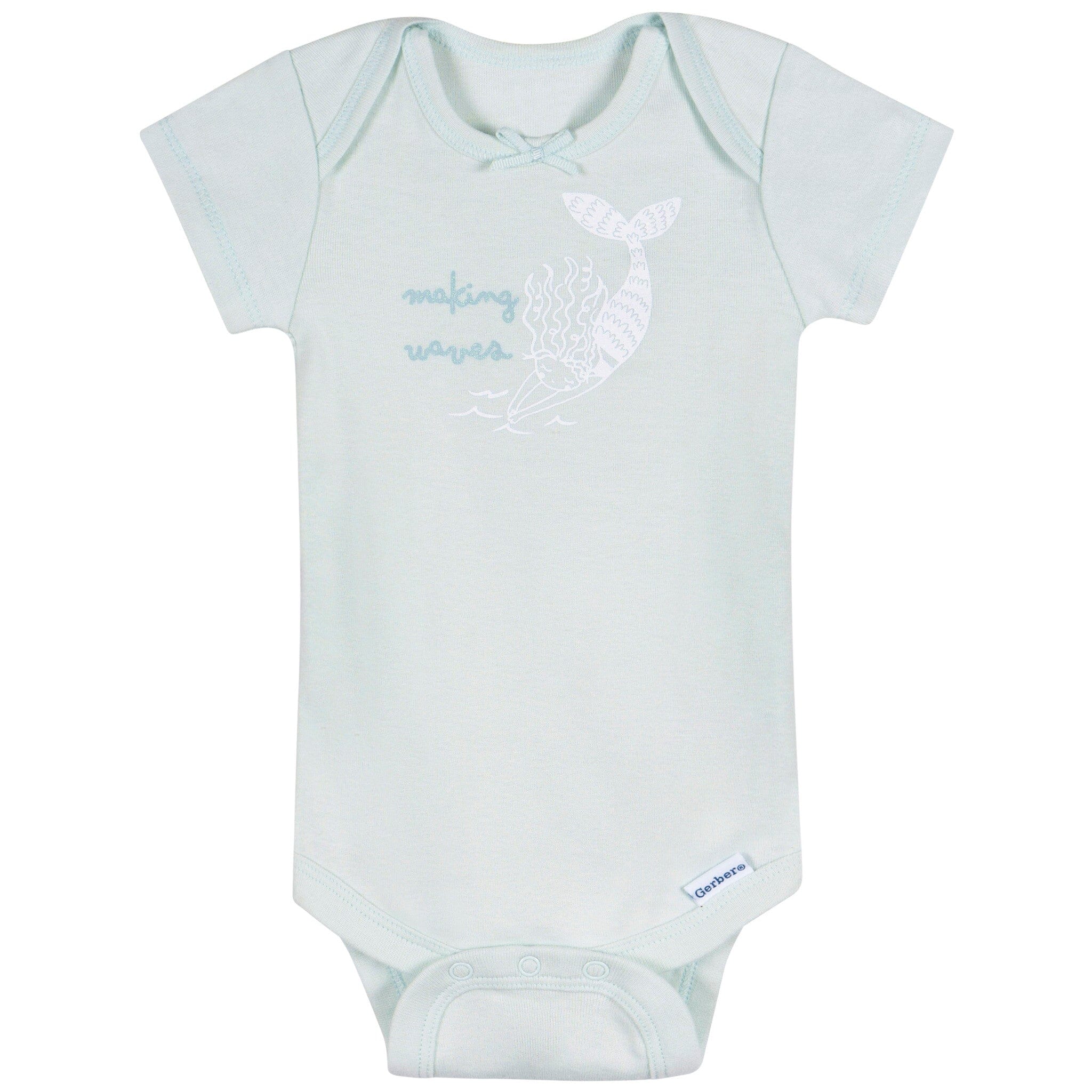 3-Pack Baby Girls She Sells Sea Shells Short Sleeve Onesies® Bodysuits - Image 3