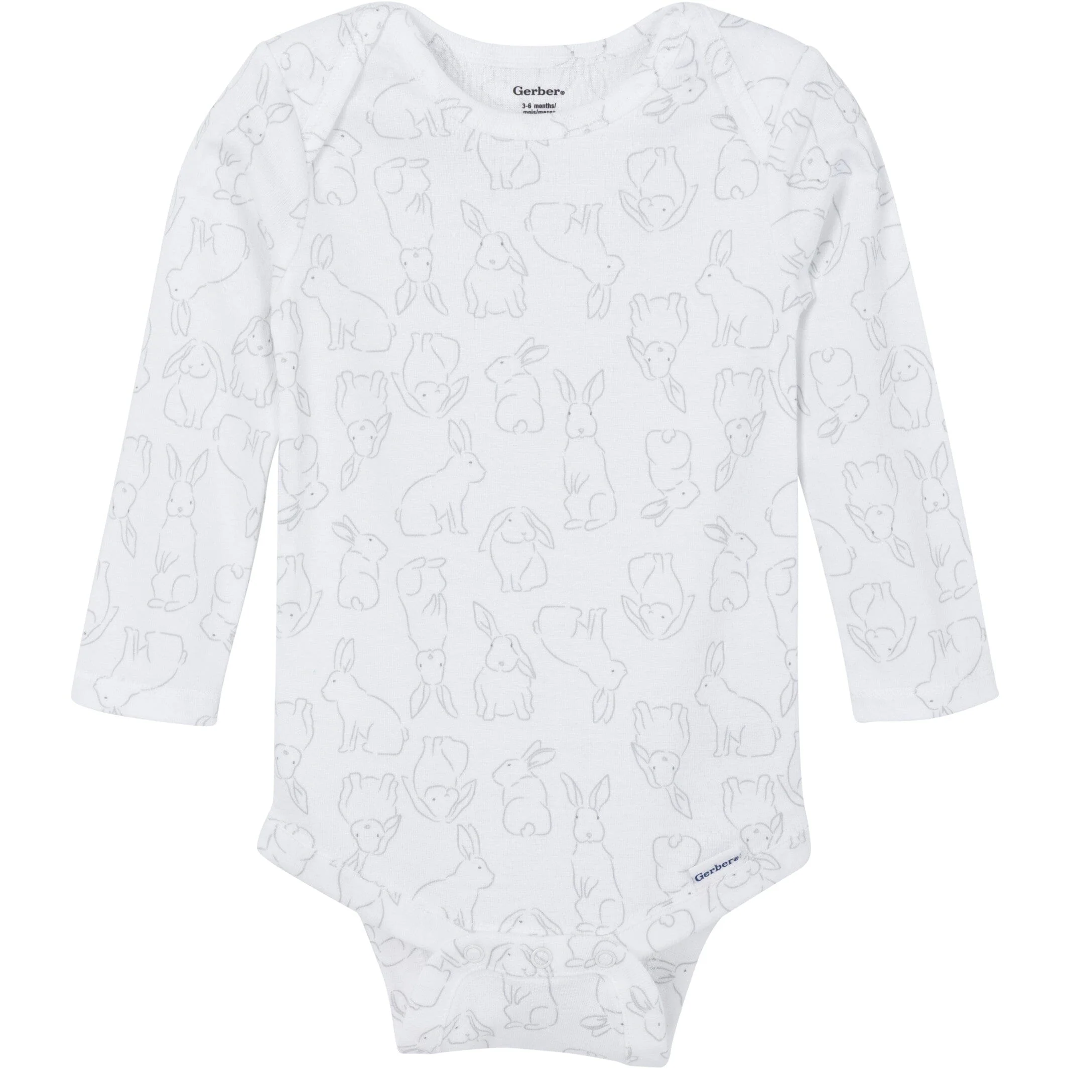 3-Pack Baby Girls Snuggle Bunny Onesies® Bodysuits - Image 3
