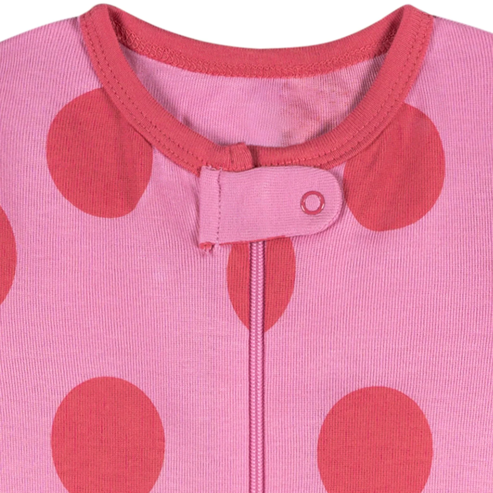 3-Pack Baby Girls Starry Nights Footless Pajamas - Image 7