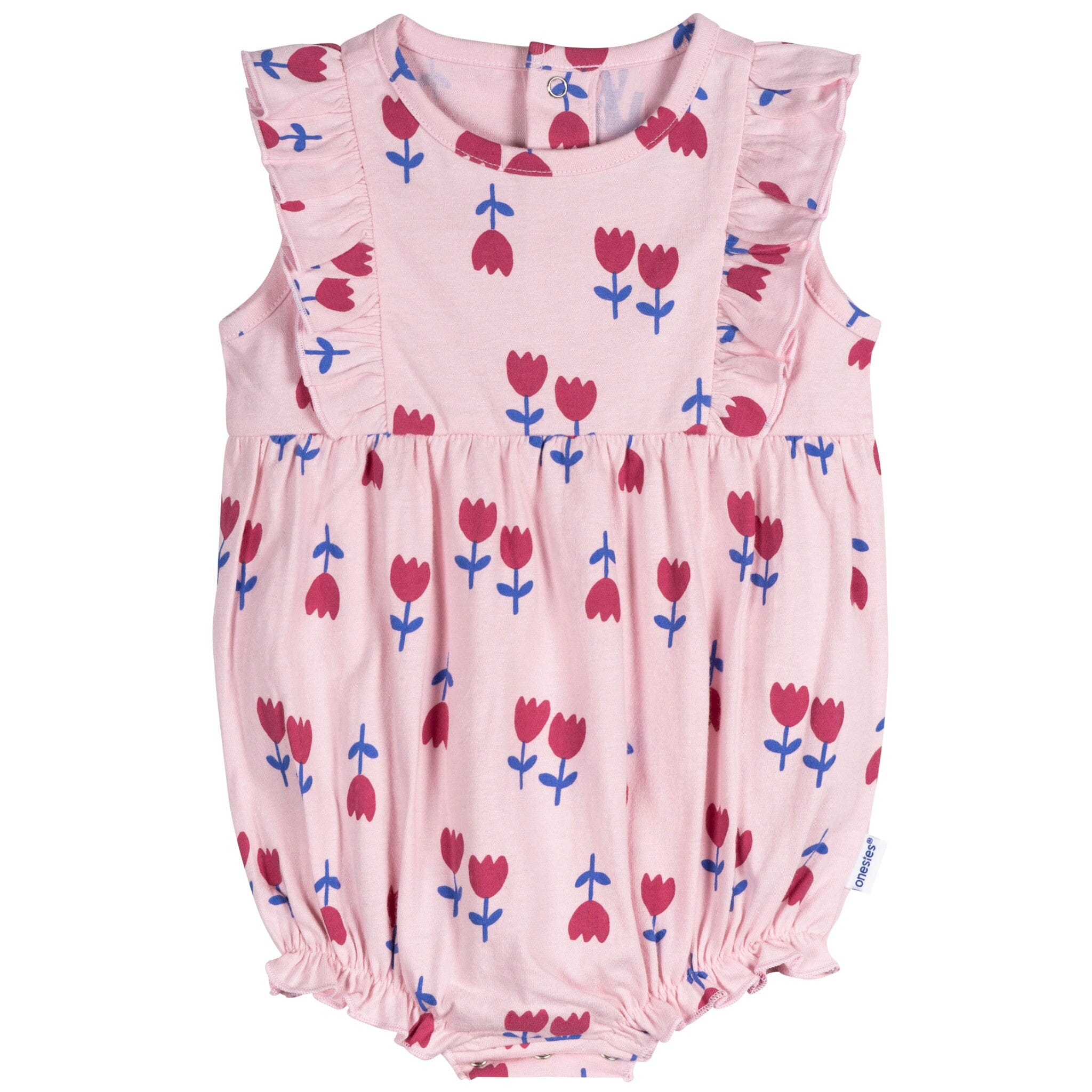 3-Pack Baby Girls Strawberries Rompers - Image 2