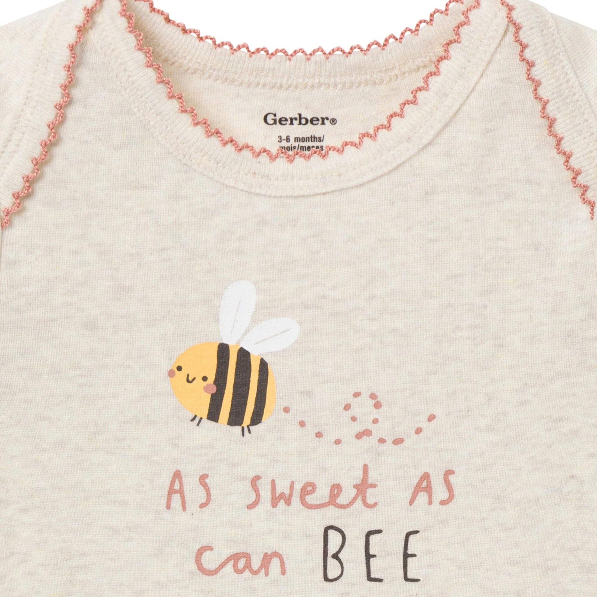 3-Pack Baby Girls Sweet Little Bee Short Sleeve Onesies® Bodysuits - Image 3