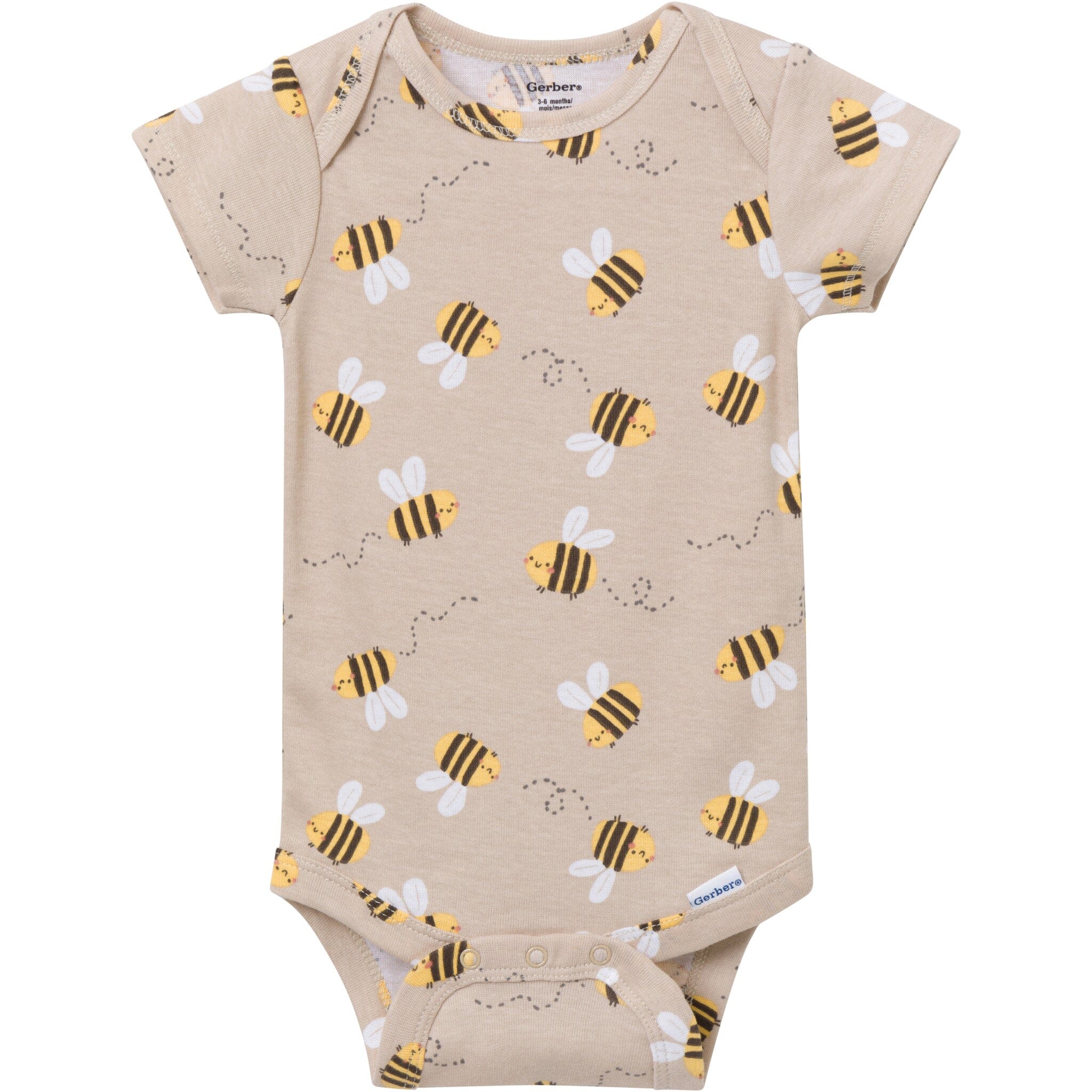 3-Pack Baby Girls Sweet Little Bee Short Sleeve Onesies® Bodysuits - Image 5