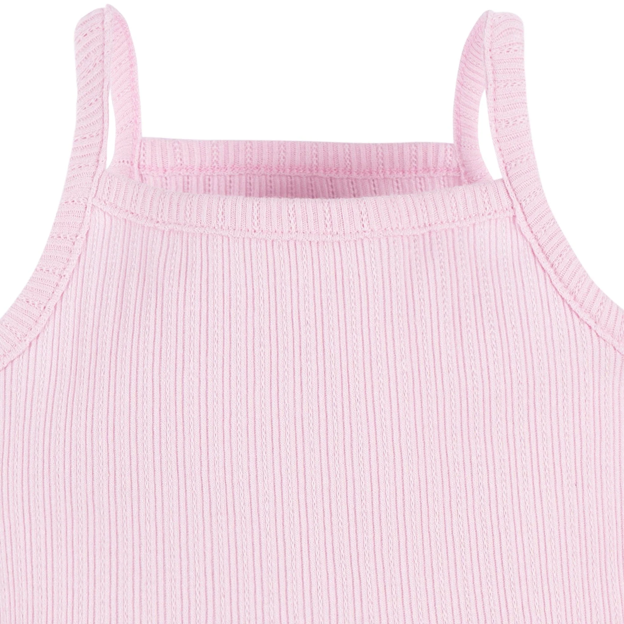 3-Pack Baby Girls Purple, Oatmeal, & Peach Sleeveless Skirted Onesies® Bodysuits - Image 3