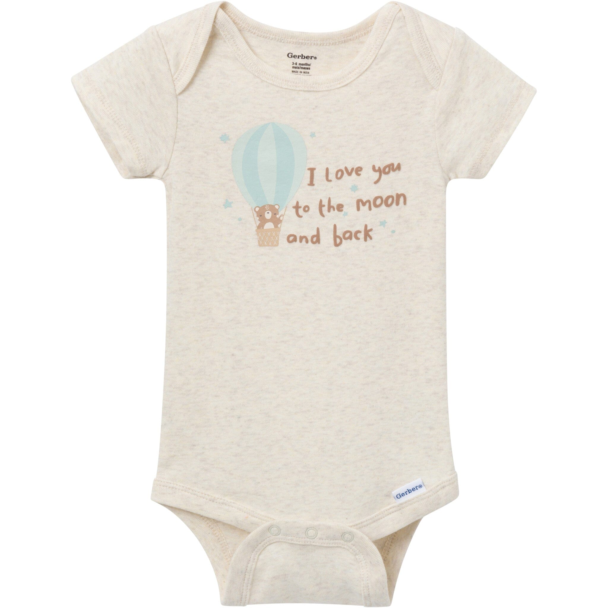 3-Pack Baby Neutral Hot Air Balloon Short Sleeve Onesies® Bodysuits - Image 6