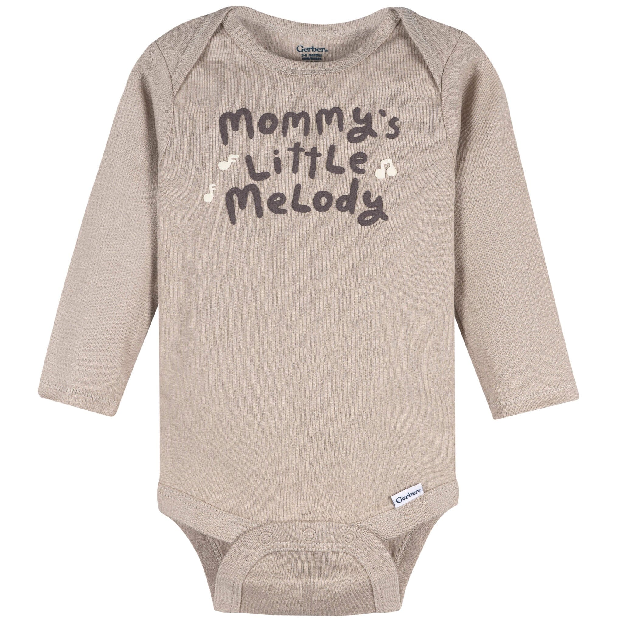 3-Pack Baby Neutral Little Melody Long Sleeve Onesies® Bodysuits - Image 2
