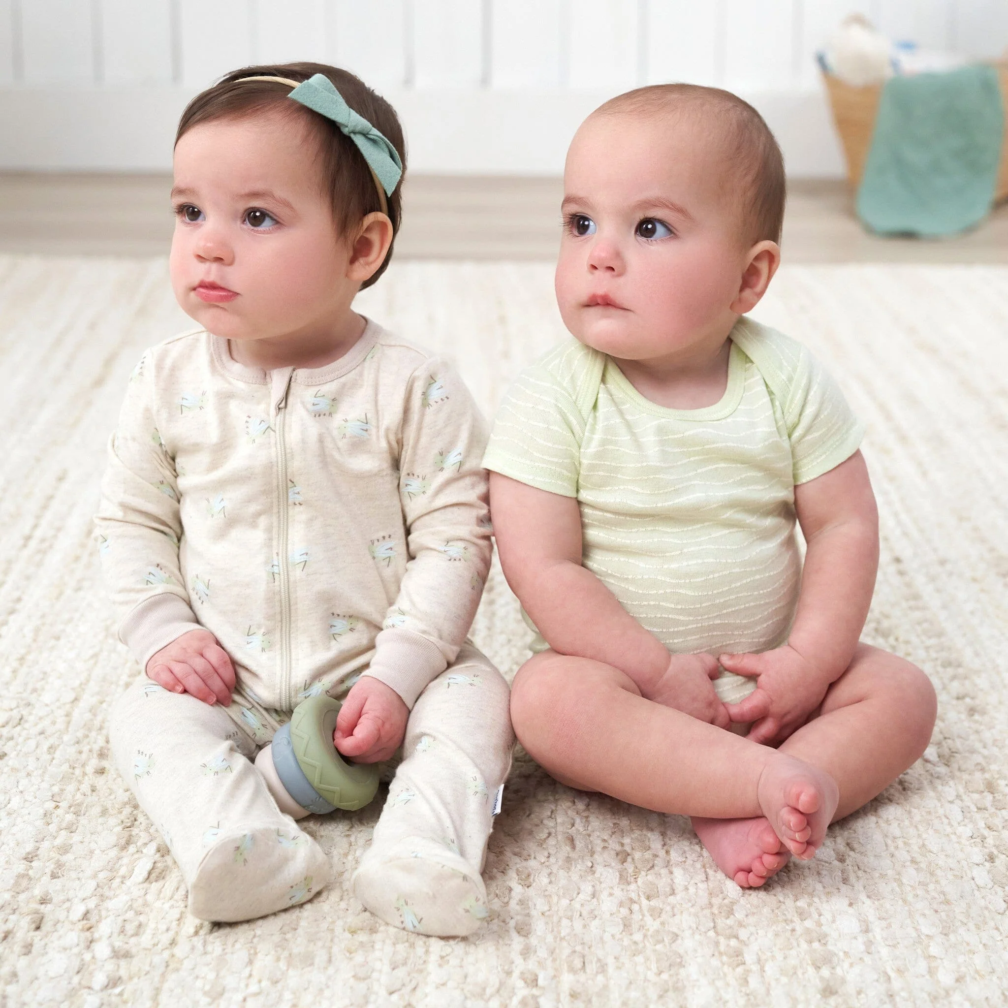 3-Pack Baby Neutral Park Life Short Sleeve Onesies® Bodysuits - Image 3