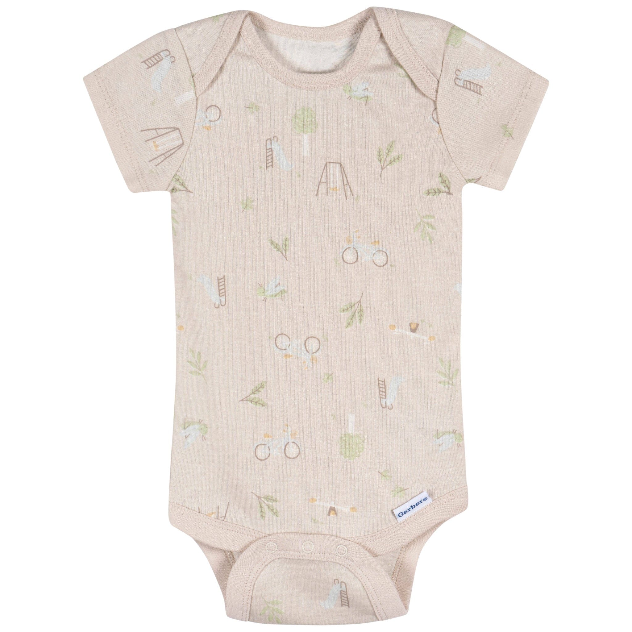3-Pack Baby Neutral Park Life Short Sleeve Onesies® Bodysuits - Image 4
