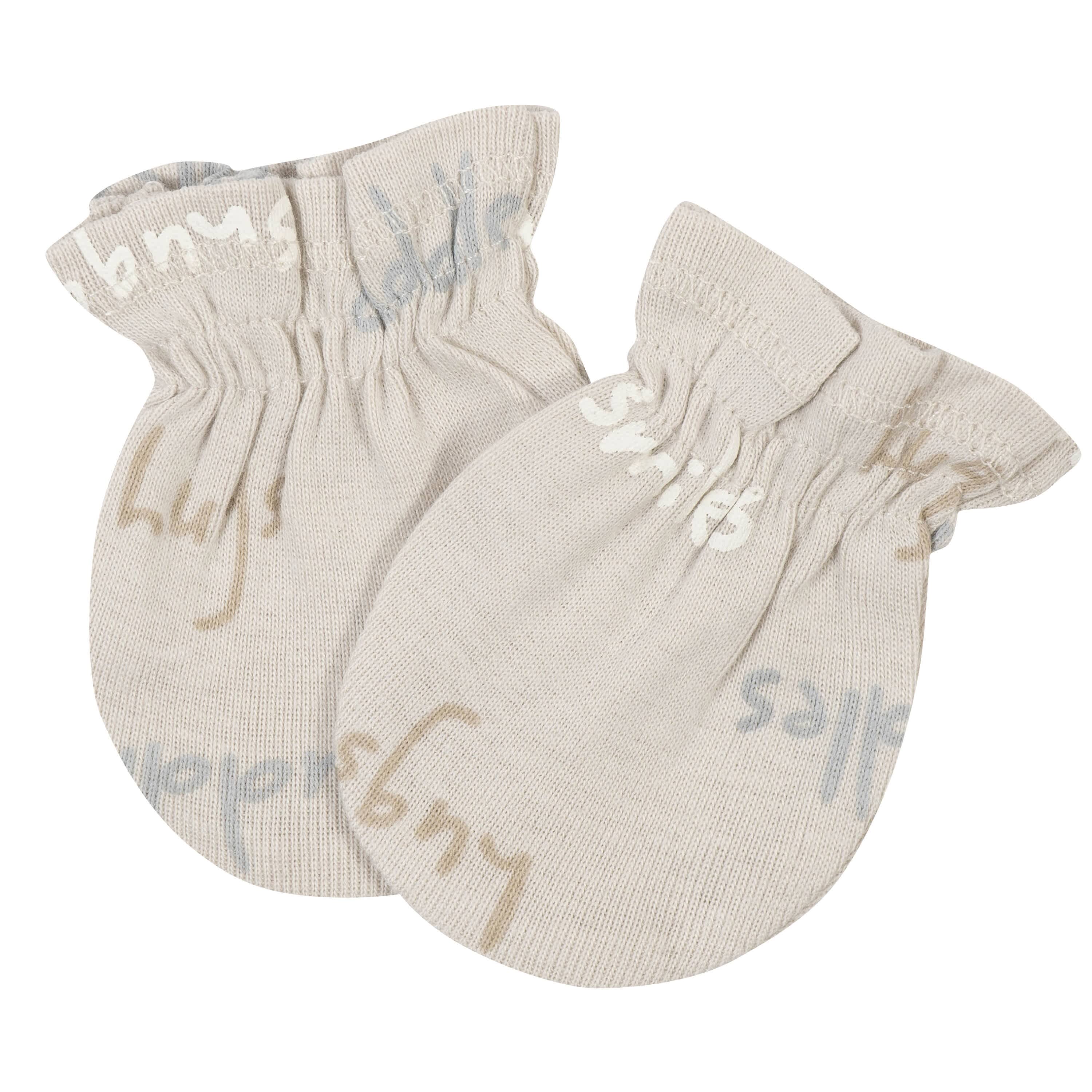 3-Pack Baby Neutral Safari No Scratch Mittens - Image 2