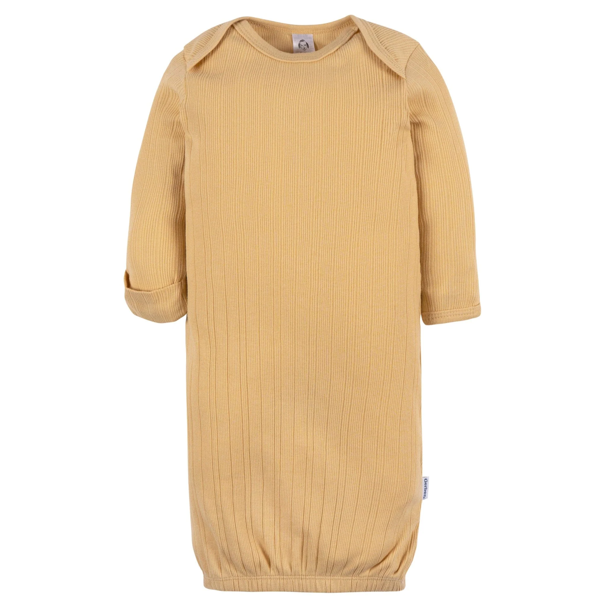 3-Pack Baby Neutral Earth Tones Lap Shoulder Gowns - Image 5
