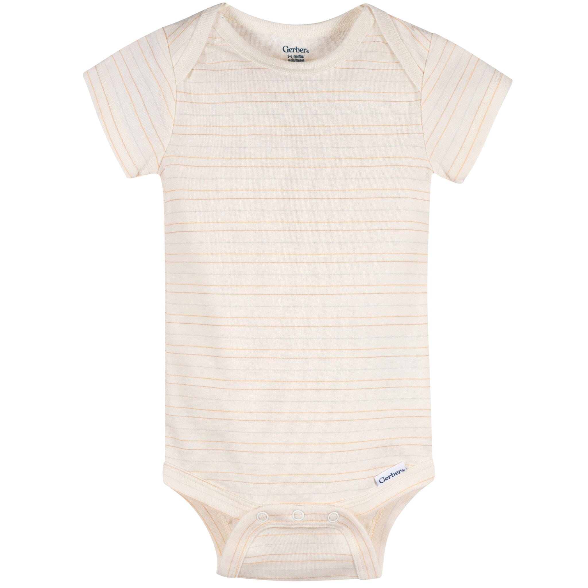 3-Pack Baby Neutral Smiles For Miles Short Sleeve Onesies® Bodysuits - Image 4