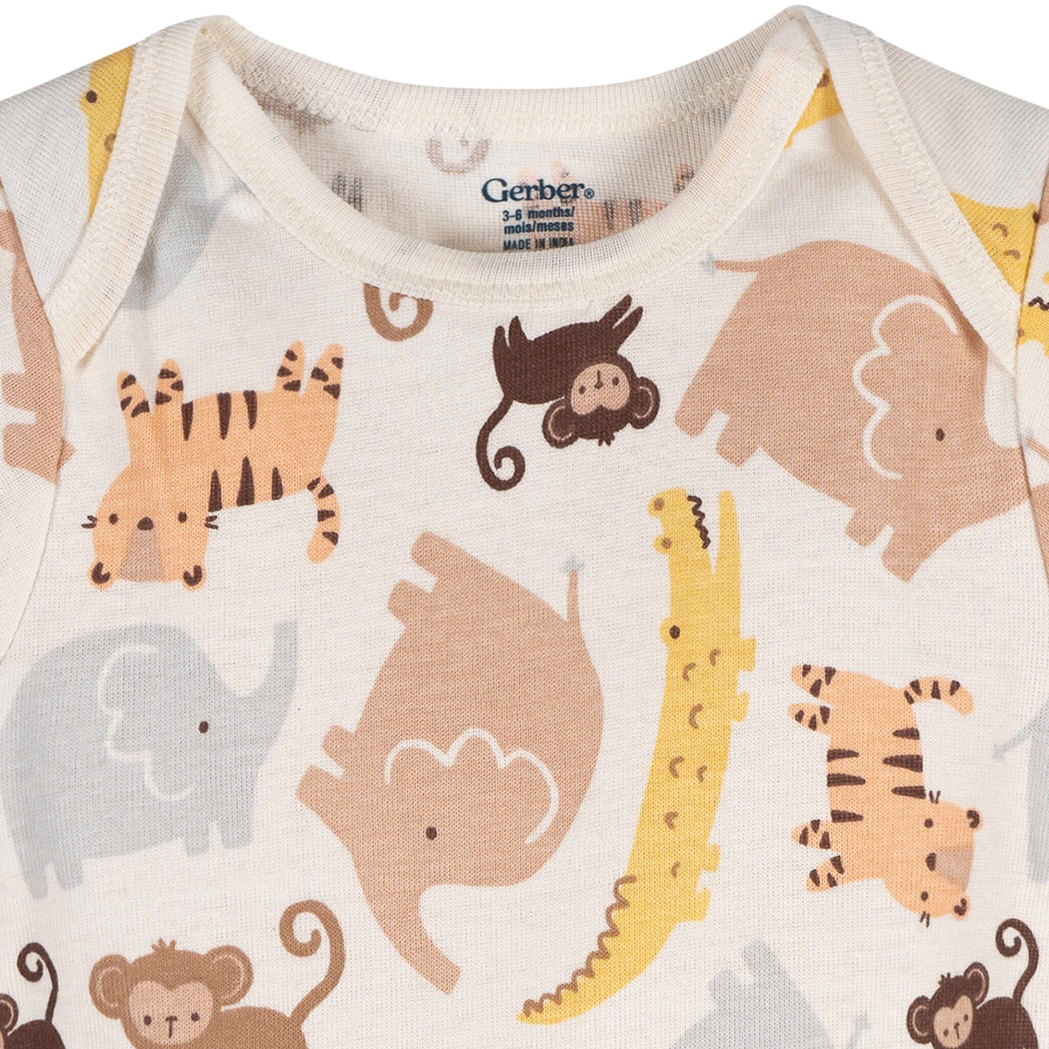 3-Pack Baby Neutral Smiles For Miles Short Sleeve Onesies® Bodysuits - Image 7