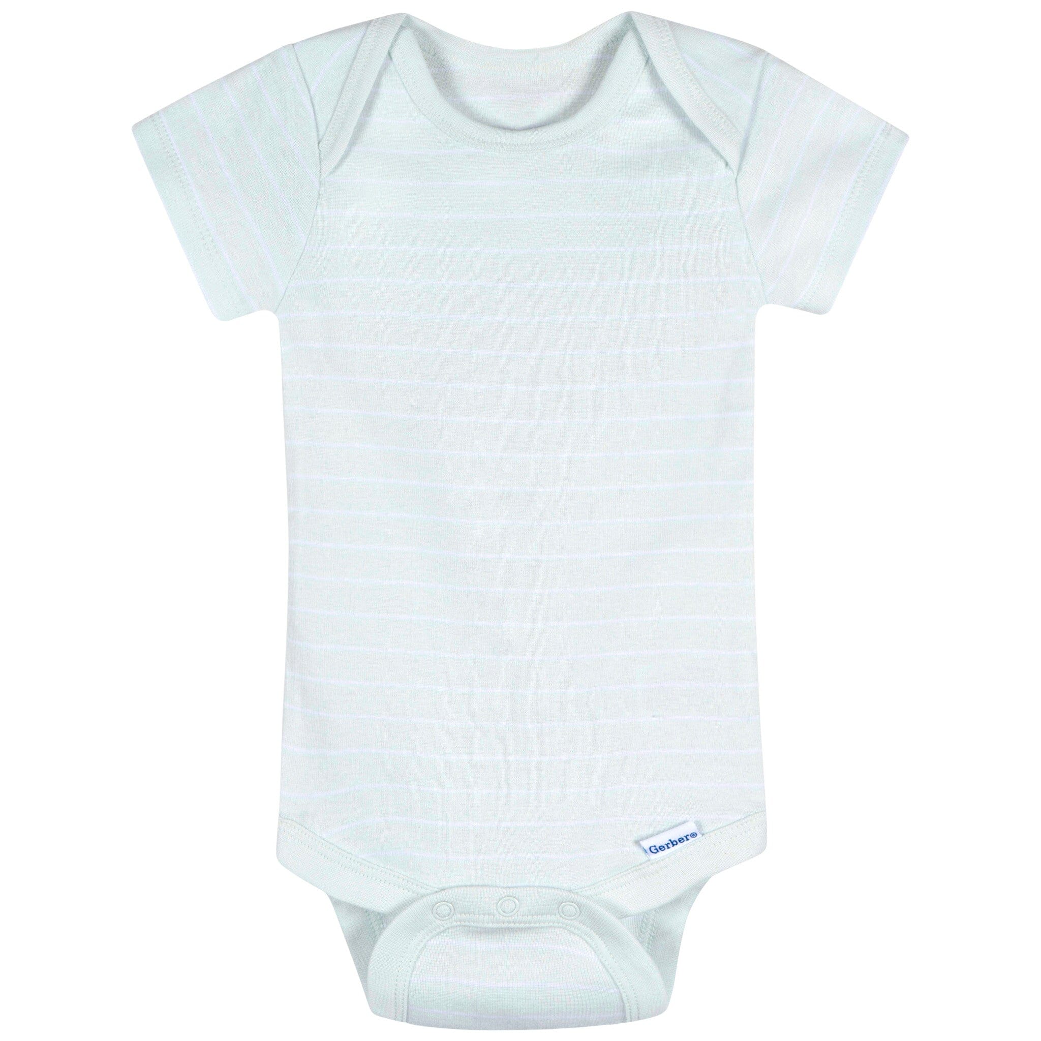 3-Pack Baby Neutral Starry Smiles Short Sleeve Onesies® Bodysuits - Image 6