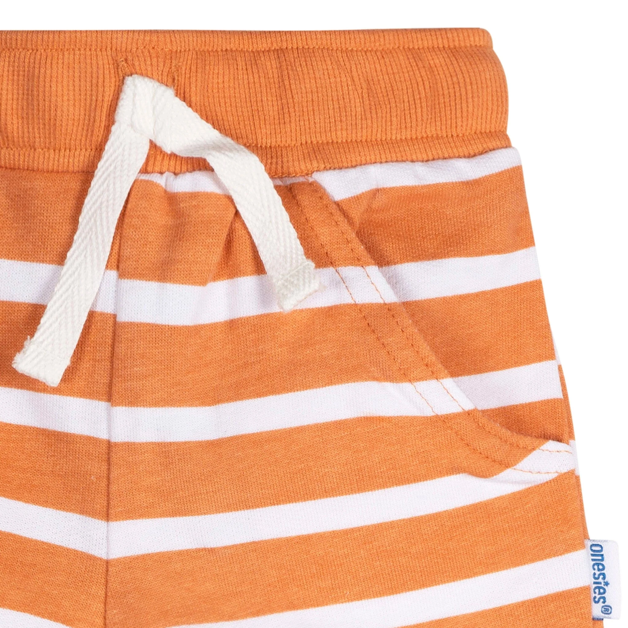 3-Pack Baby Neutral Stripes Shorts - Image 5