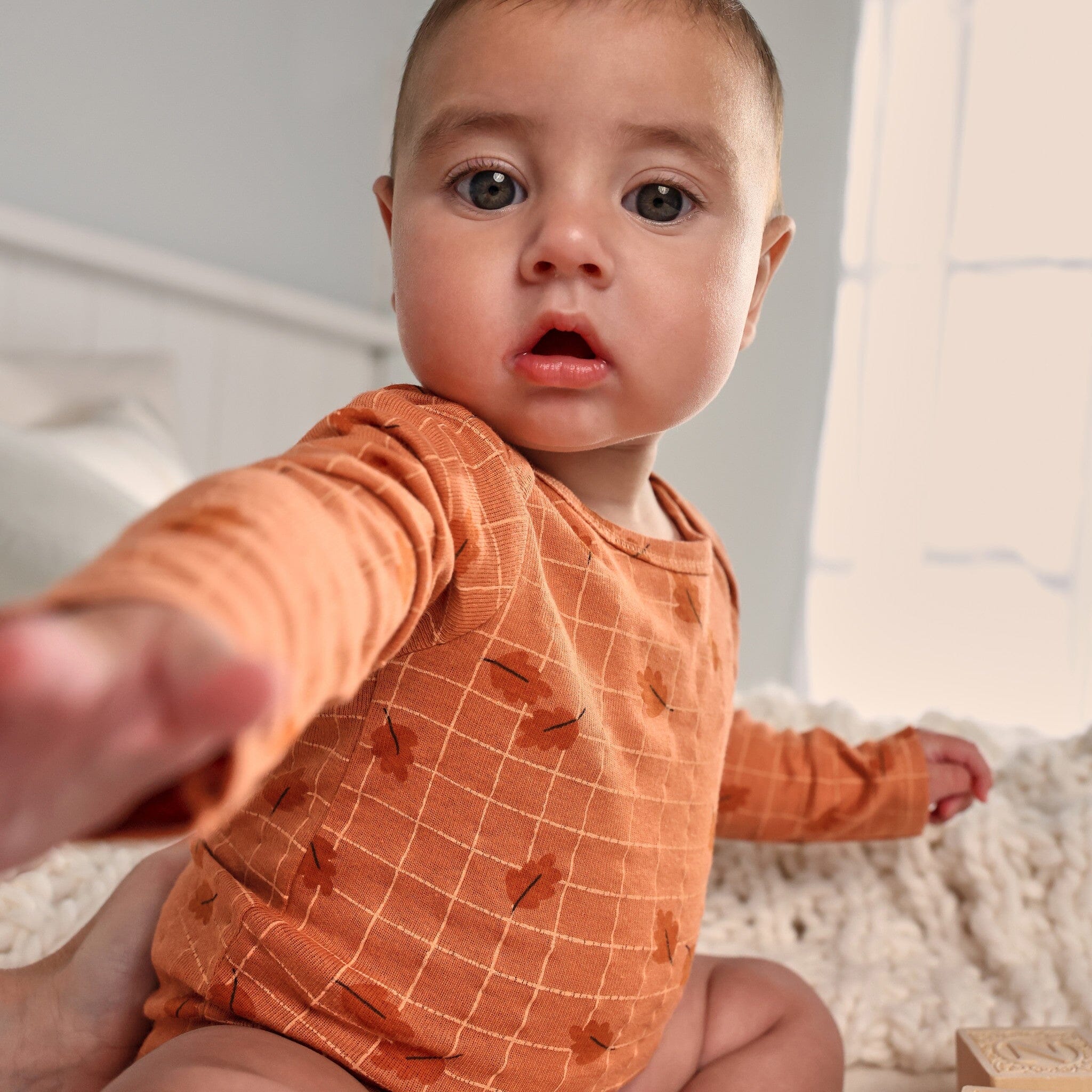 3-Pack Baby Neutral Thankful Long Sleeve Onesies® Bodysuits - Image 2