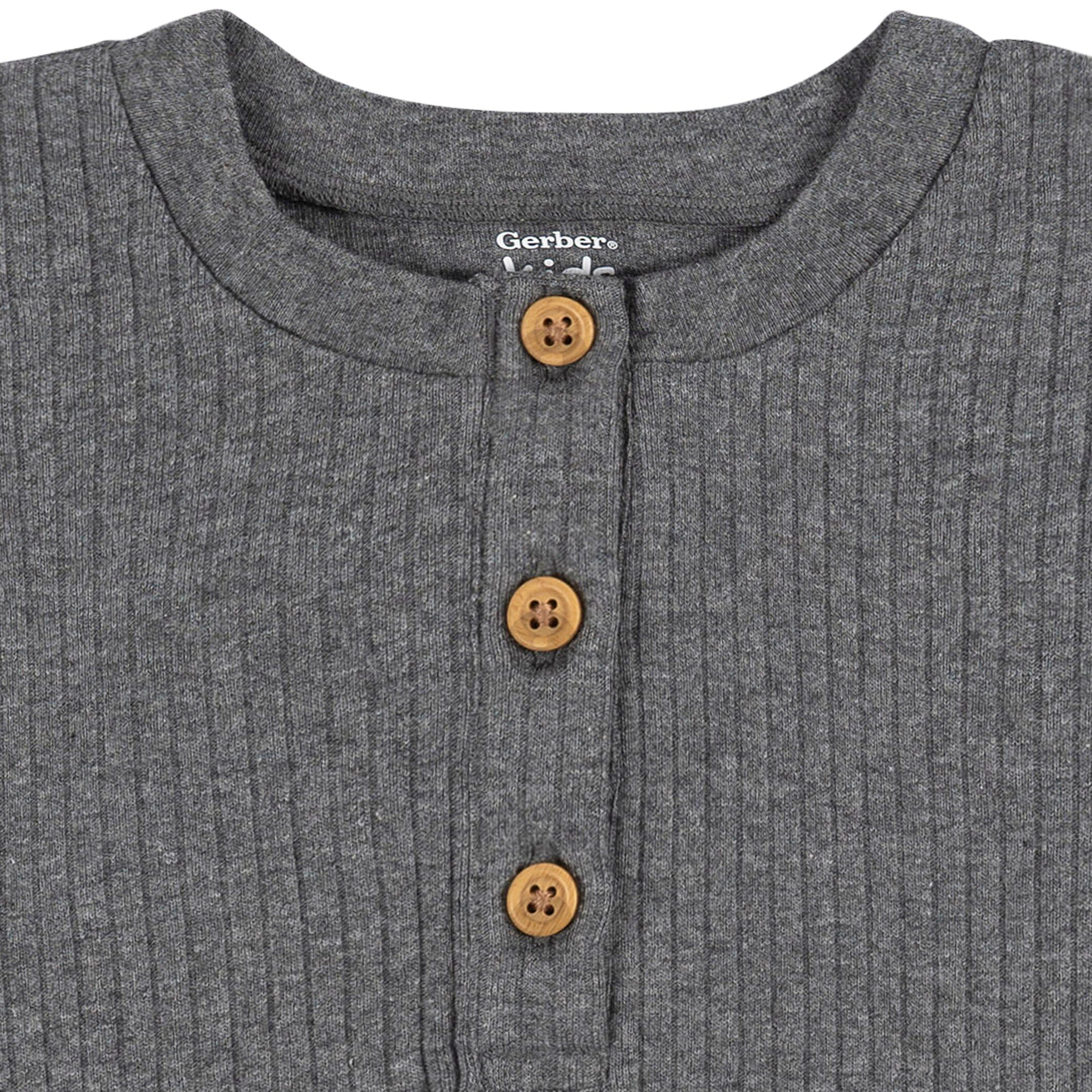 3-Pack Infant and Toddler Boys Anchor Henley T-Shirts - Image 3