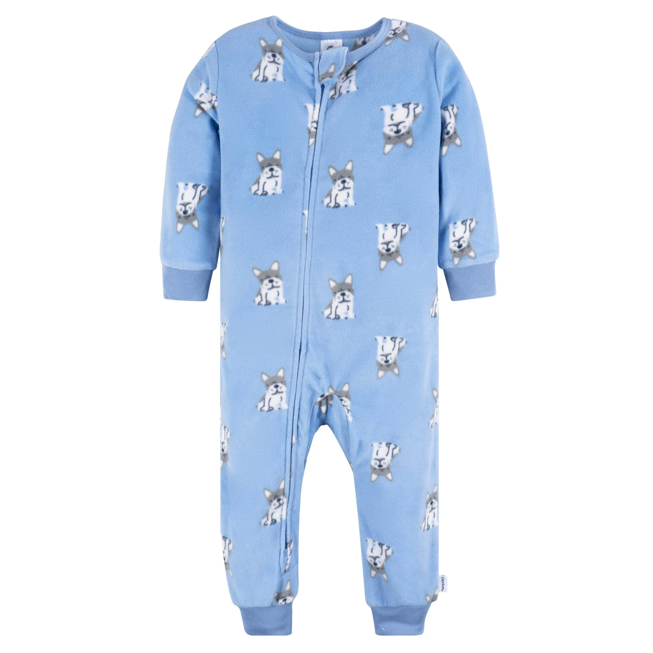 3-Pack Infant & Toddler Boys Dogs & Dinos Footless Fleece Pajamas - Image 2