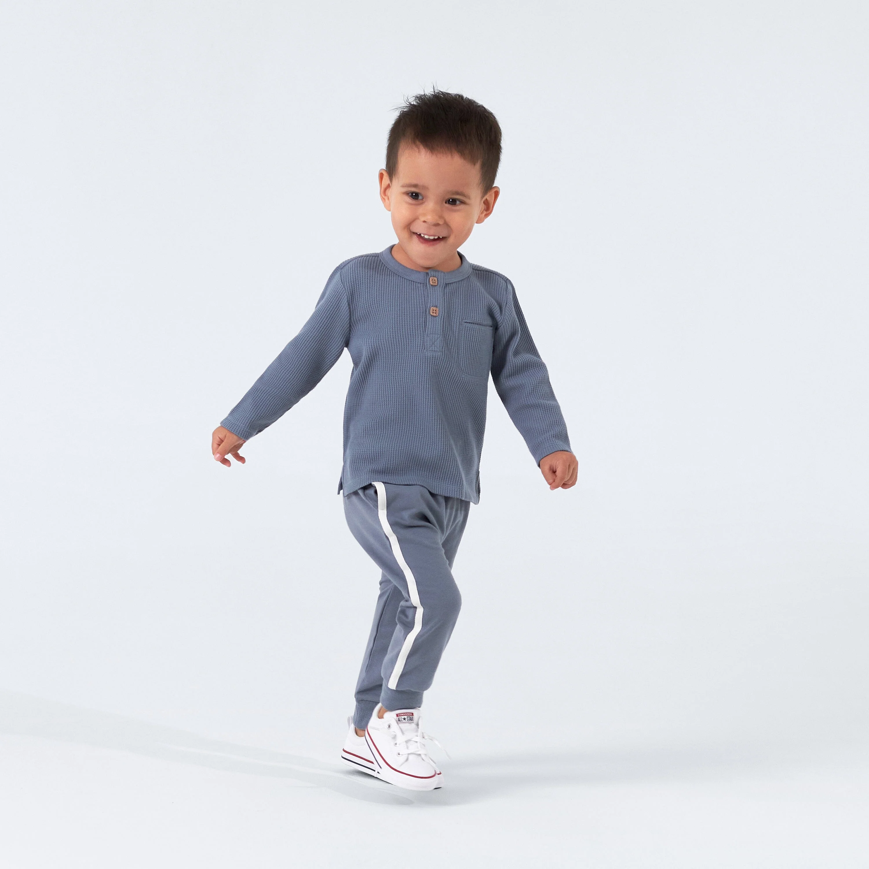 3-Pack Infant & Toddler Dusty Blue & Navy Joggers, 18M - Image 2
