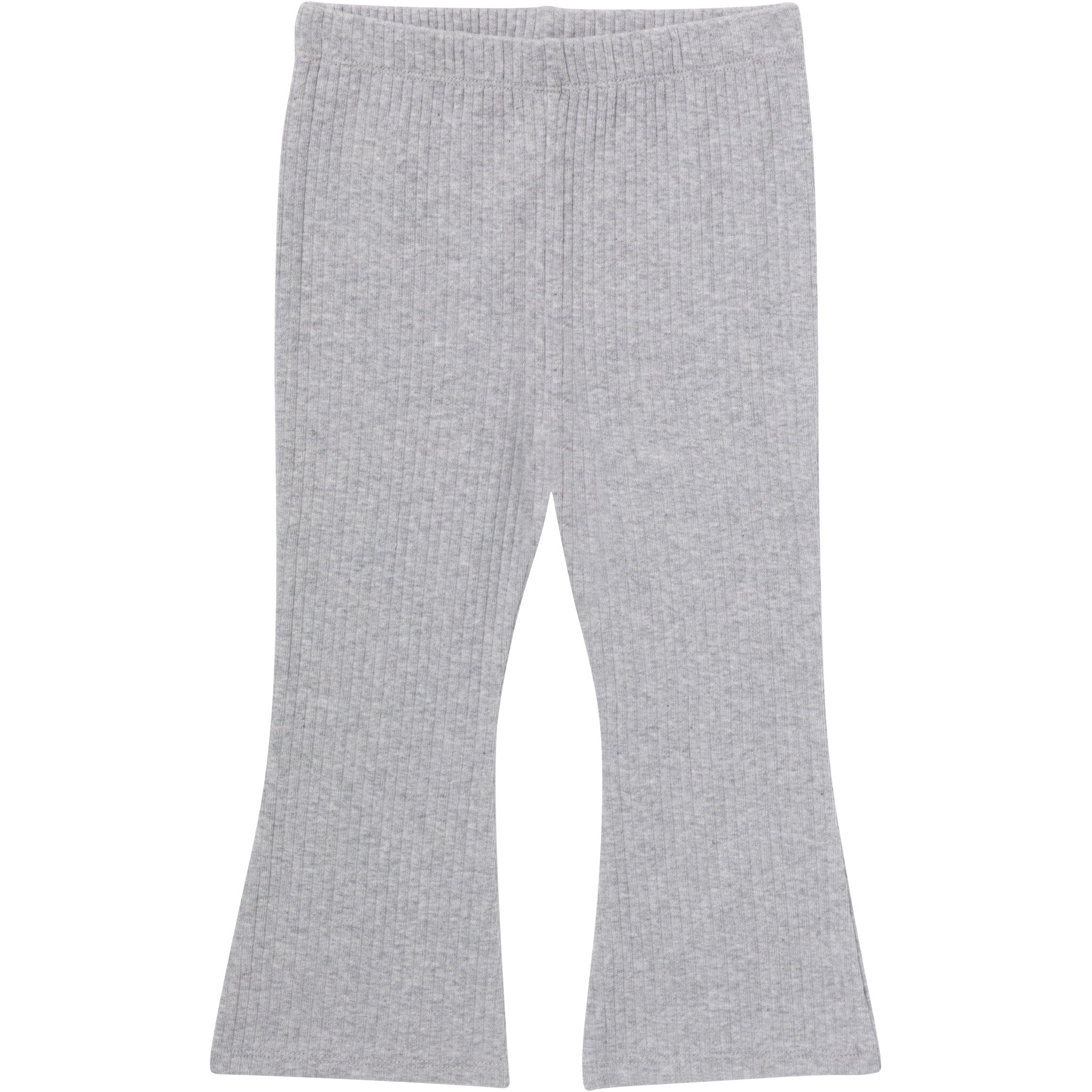 3-Pack Infant & Toddler Girls Green Daisies, Blue and Gray Ribbed Flare Leggings - Image 3