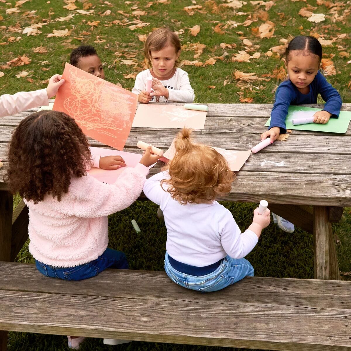3-Pack Infant & Toddler Girls Navy, Oatmeal & Pink Long Sleeve Shirts - Image 4