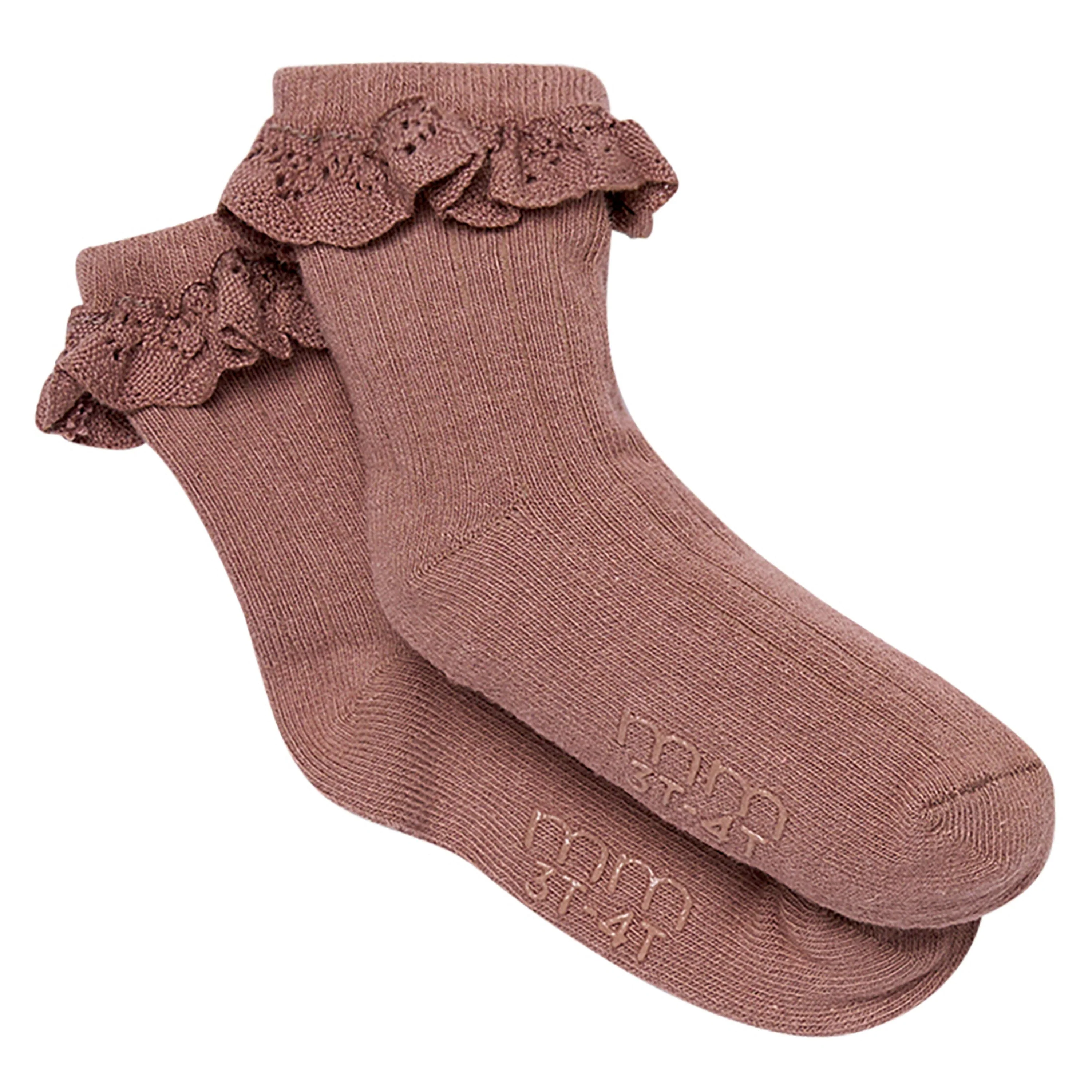 3-Pack Toddler Girls Neutral Lace Socks - Image 2