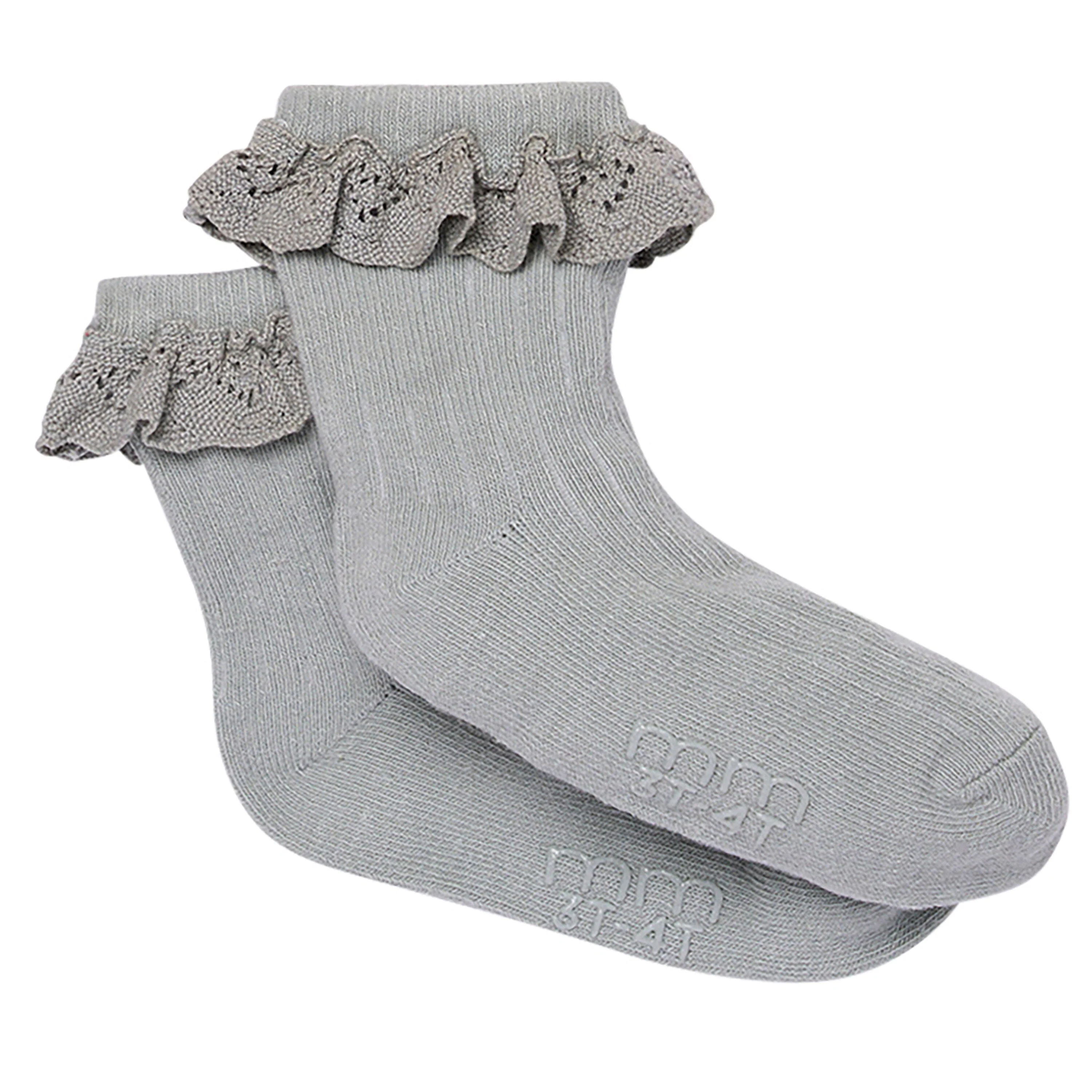 3-Pack Toddler Girls Neutral Lace Socks - Image 6