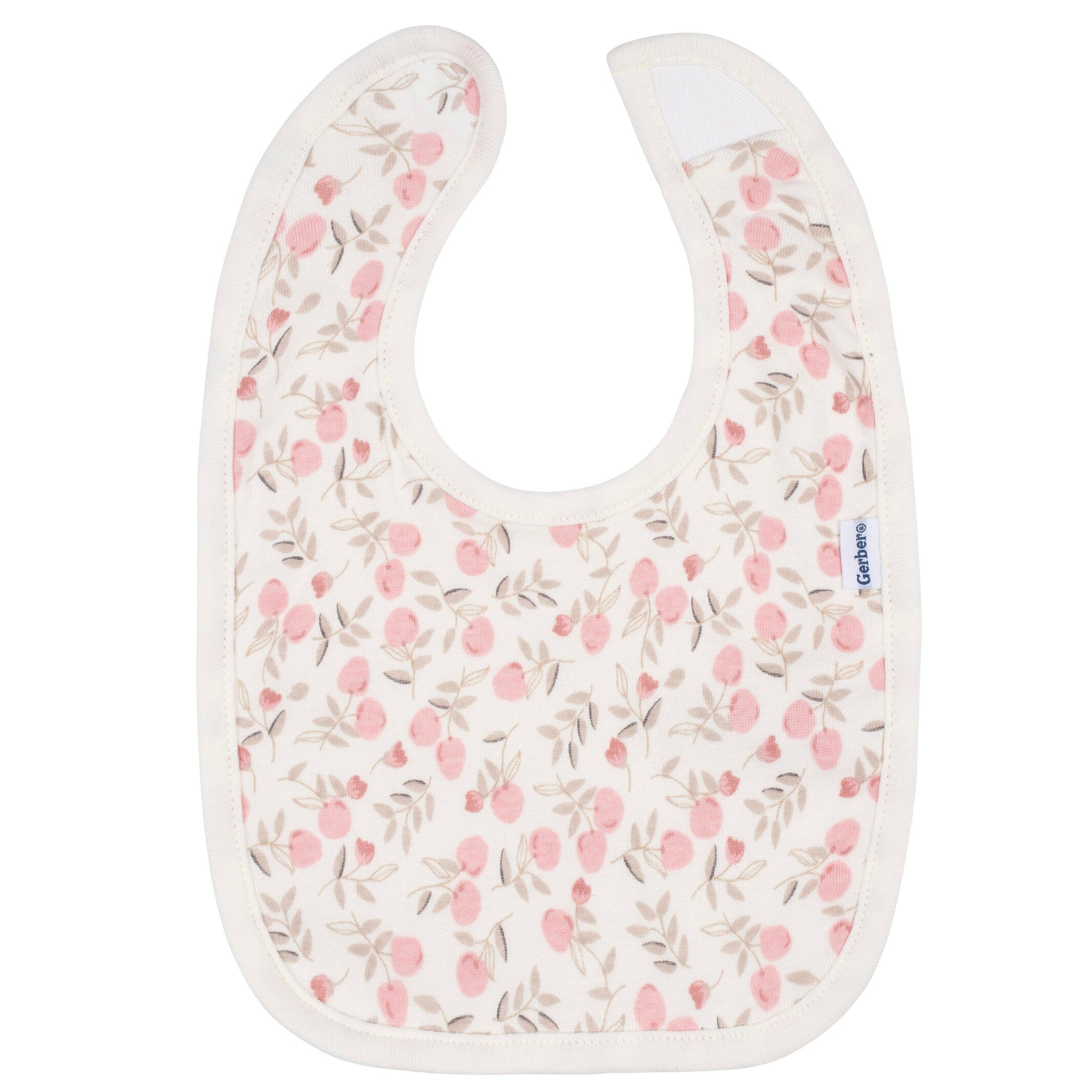 3-Piece Baby Girls Appley Sweet Bibs & Burpcloth Set - Image 2