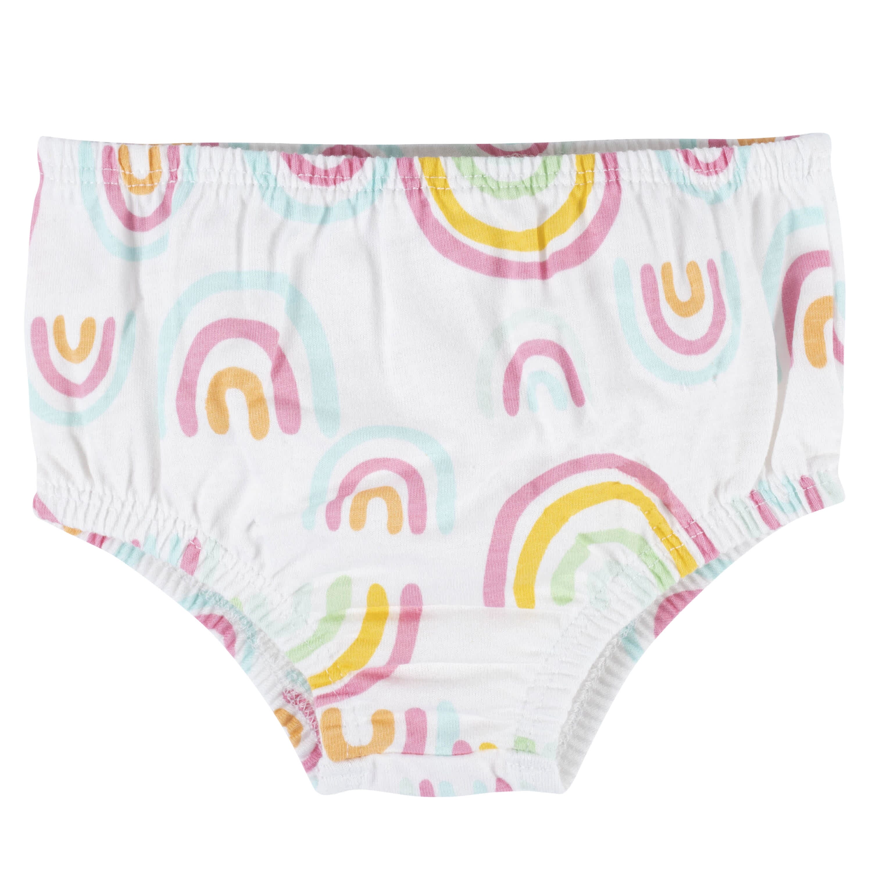 3-Piece Baby & Toddler Girls Dots Of Rainbows Dress, Diaper Cover & Sun Hat Set - Image 4