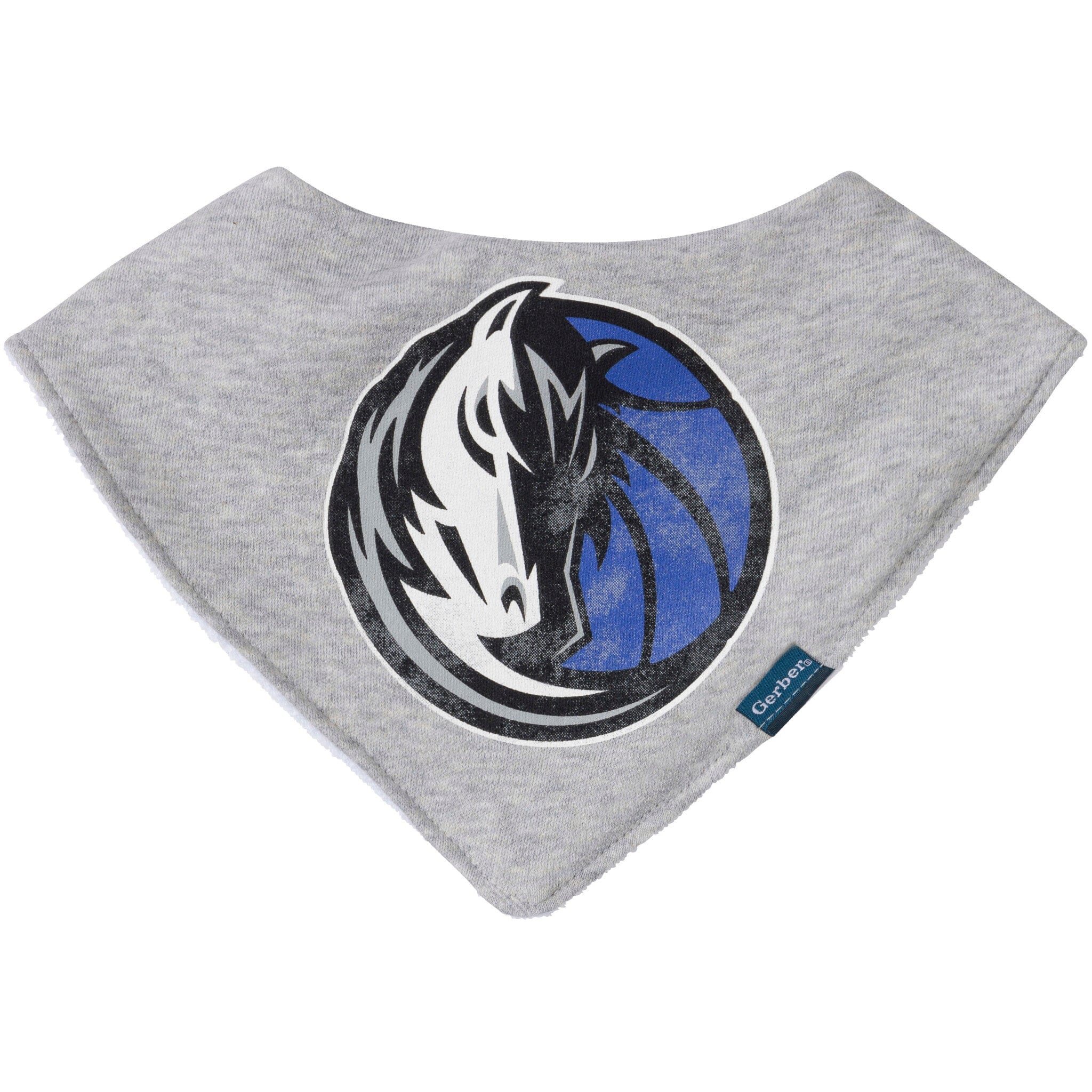3-Piece Baby Neutral Dallas Mavericks Bandana Bib and Burp Cloth Set - Image 2