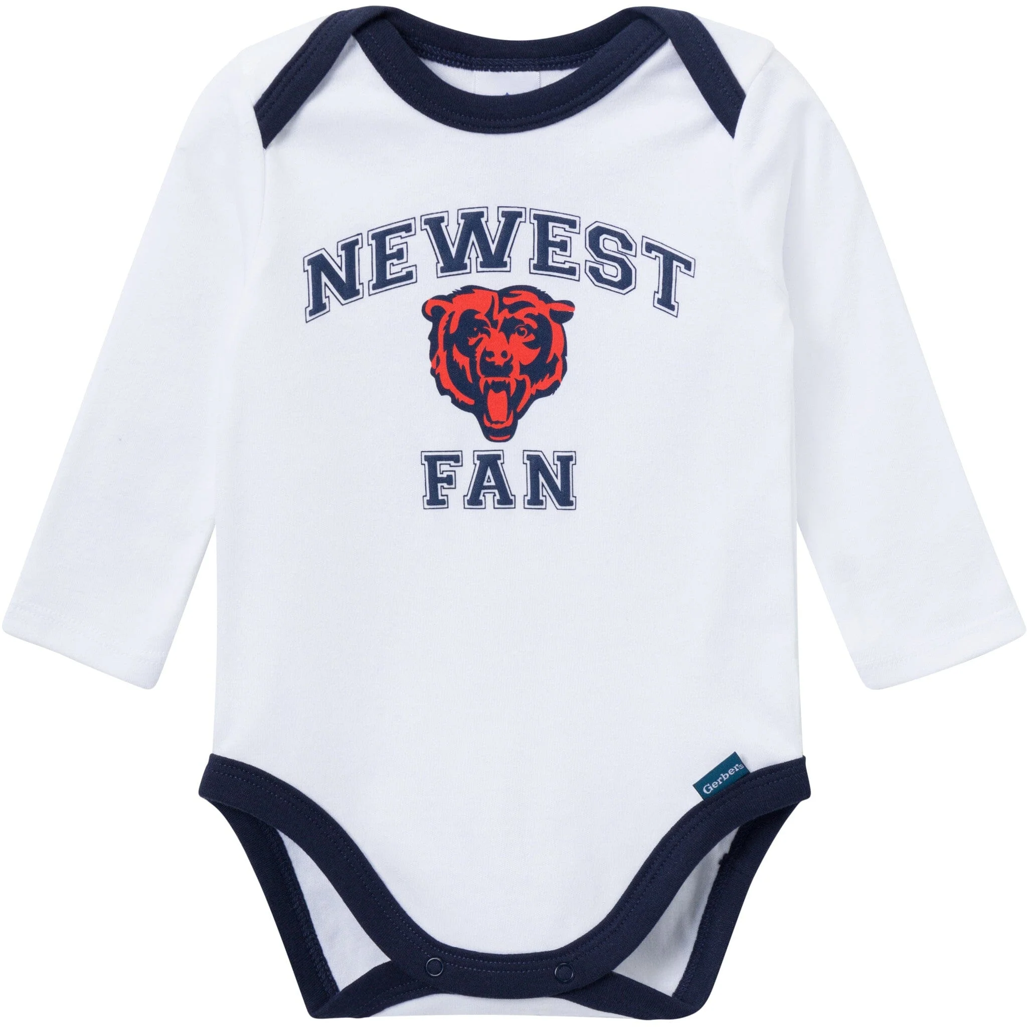 3-Piece Baby Boys Chicago Bears Bodysuit, Active Pant and Cap Set - Image 2