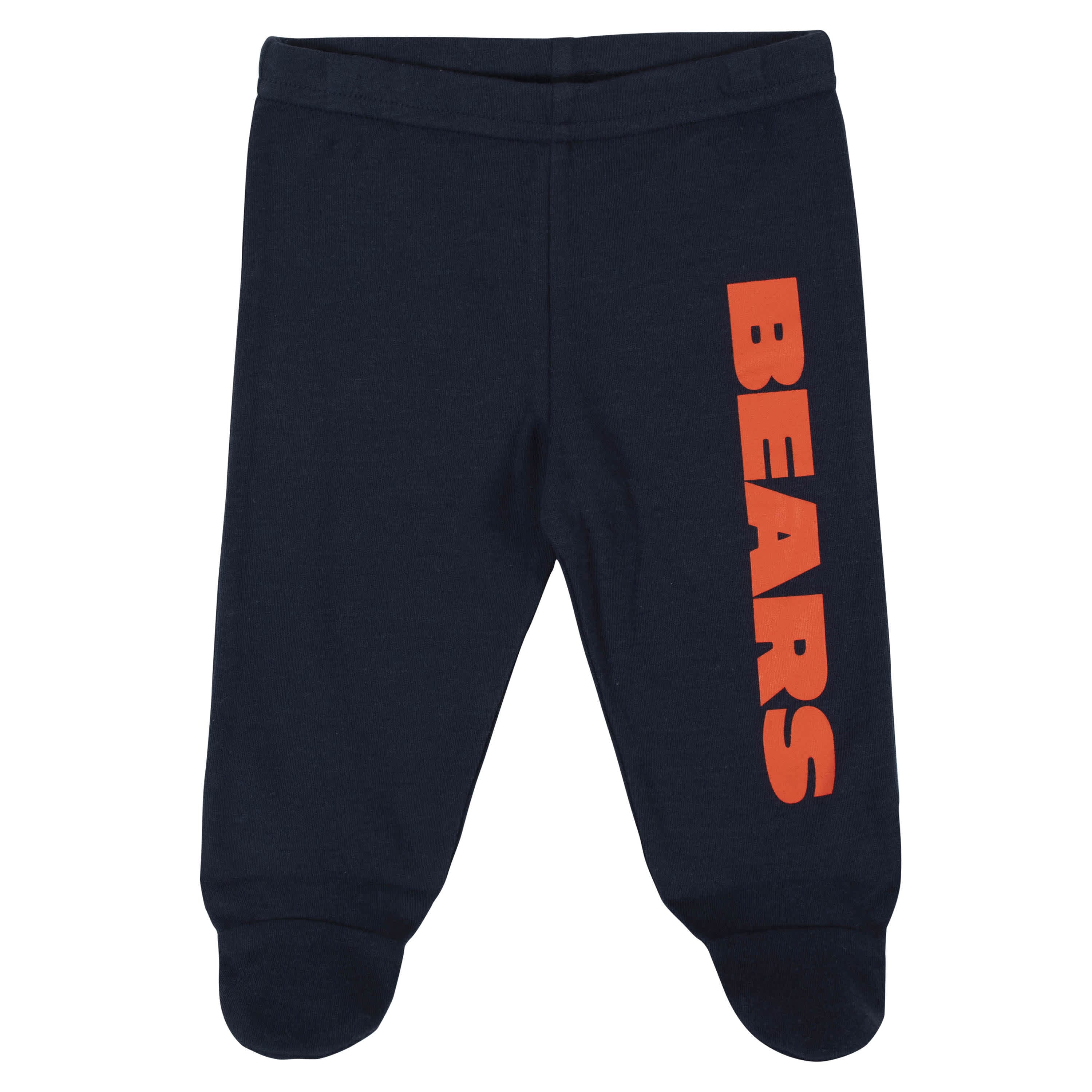 3-Piece Baby Boys Chicago Bears Bodysuit, Footed Pant, and Cap Set - Image 3