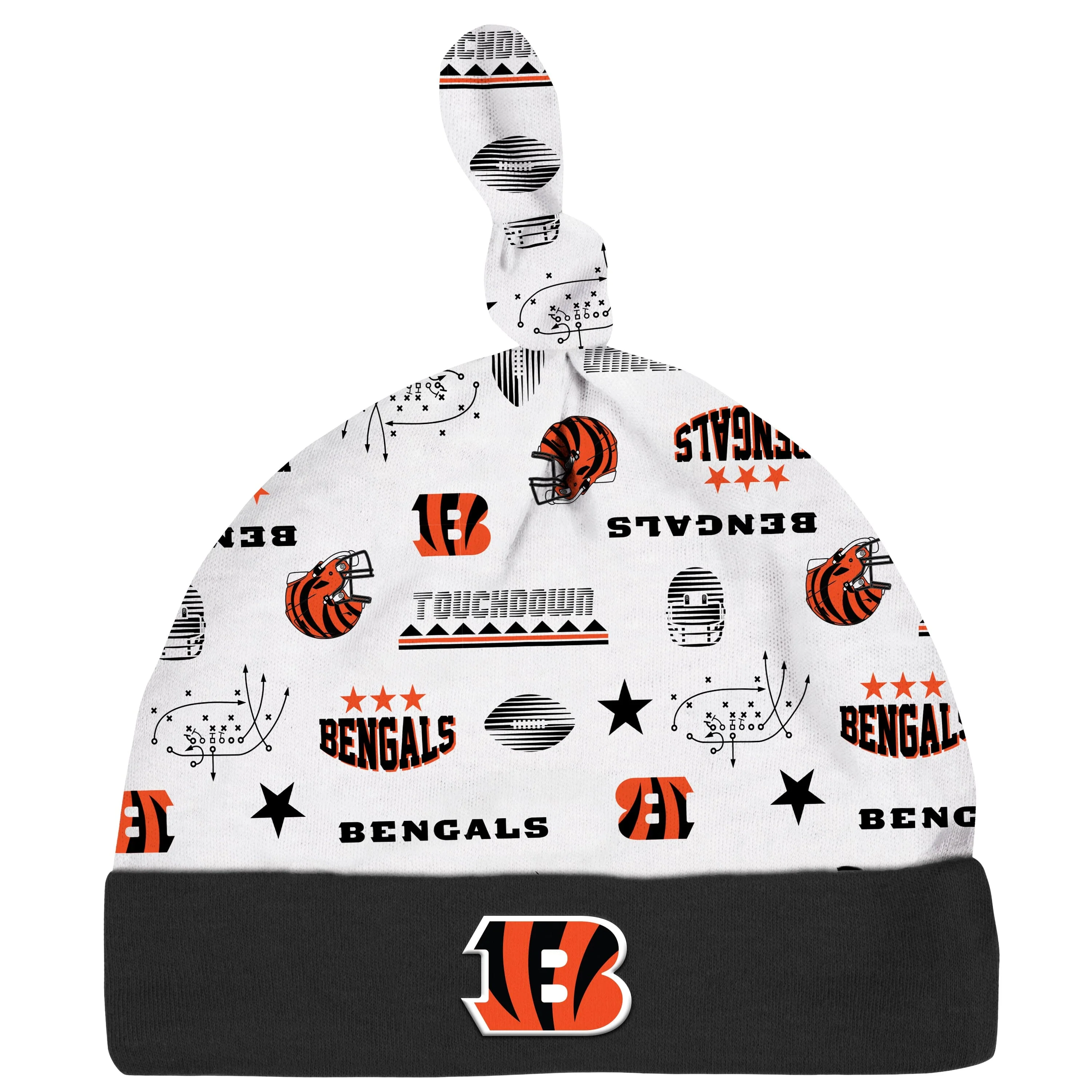 3-Piece Baby Boys Cincinnati Bengals Bodysuit, Sleep 'N Play, & Cap Set - Image 4