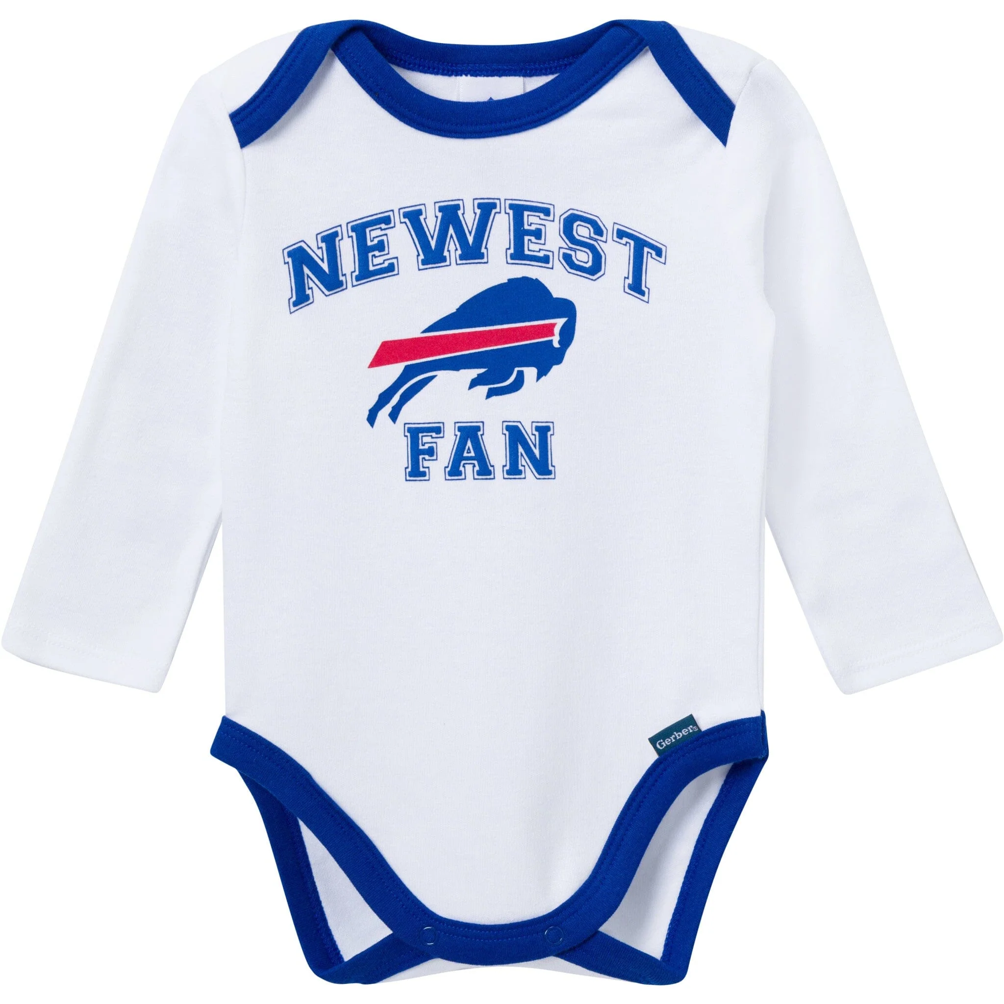 3-Piece Baby Boys Buffalo Bills Bodysuit, Active Pant and Cap Set - Image 2