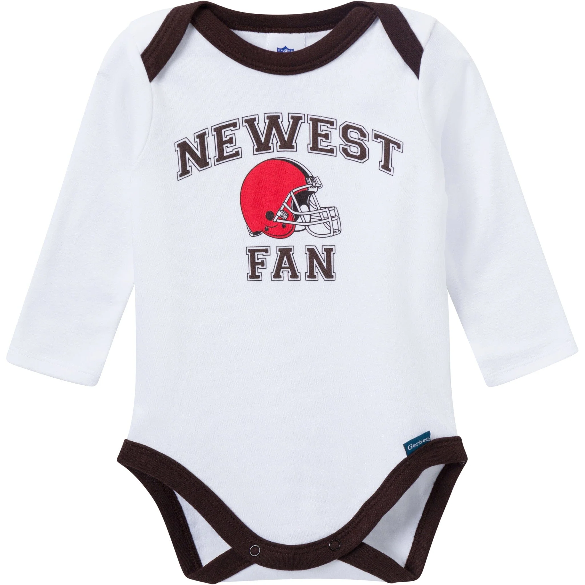 3-Piece Baby Boys Cleveland Browns Bodysuit, Active Pant and Cap Set - Image 3