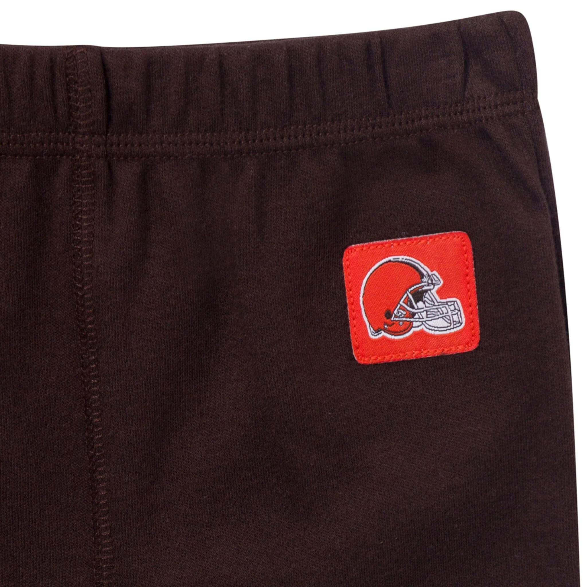 3-Piece Baby Boys Cleveland Browns Bodysuit, Active Pant and Cap Set - Image 5
