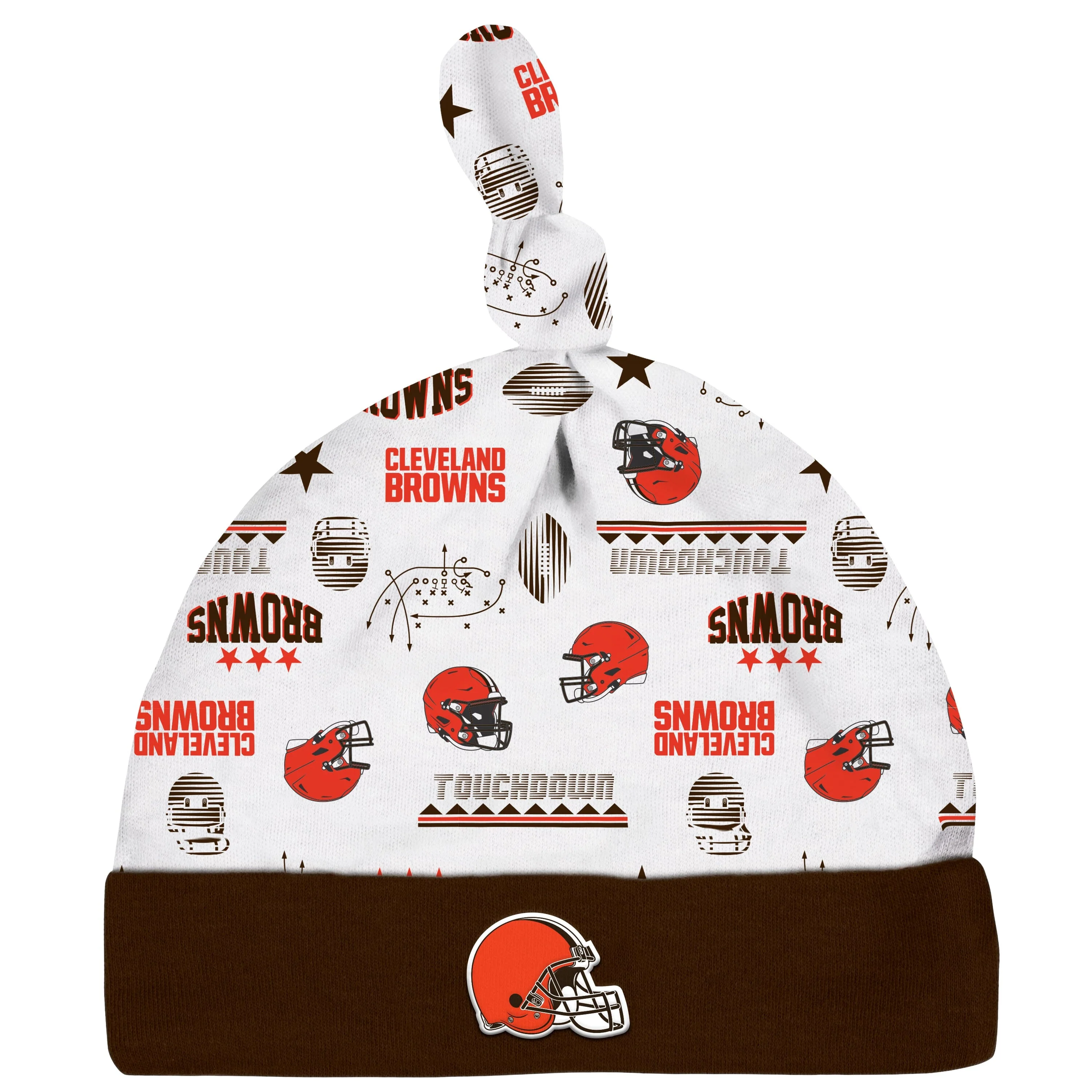 3-Piece Baby Boys Cleveland Browns Bodysuit, Sleep 'N Play, and Cap Set - Image 4
