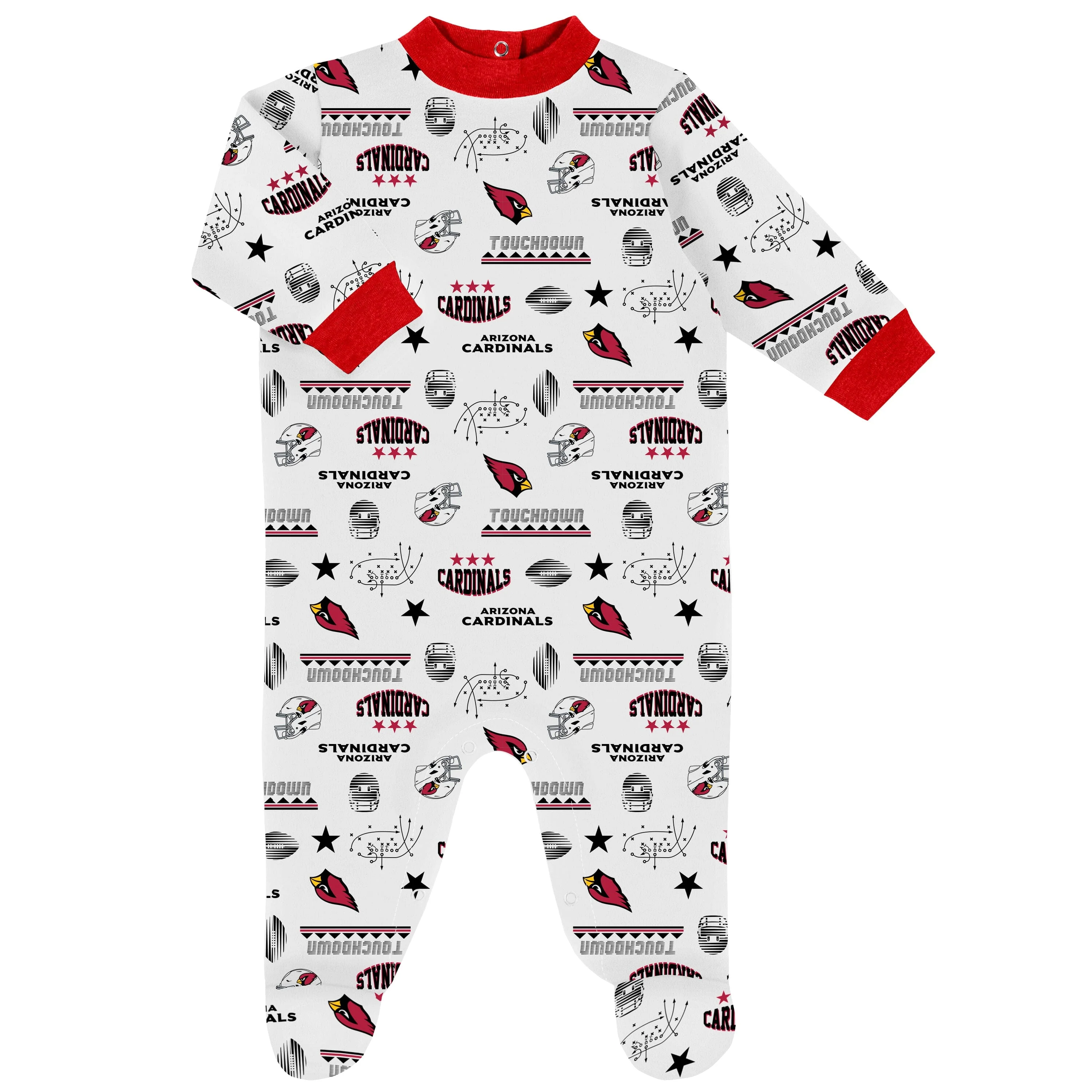 3-Piece Baby Boys Arizona Cardinals Bodysuit, Sleep 'N Play, and Cap Set - Image 2