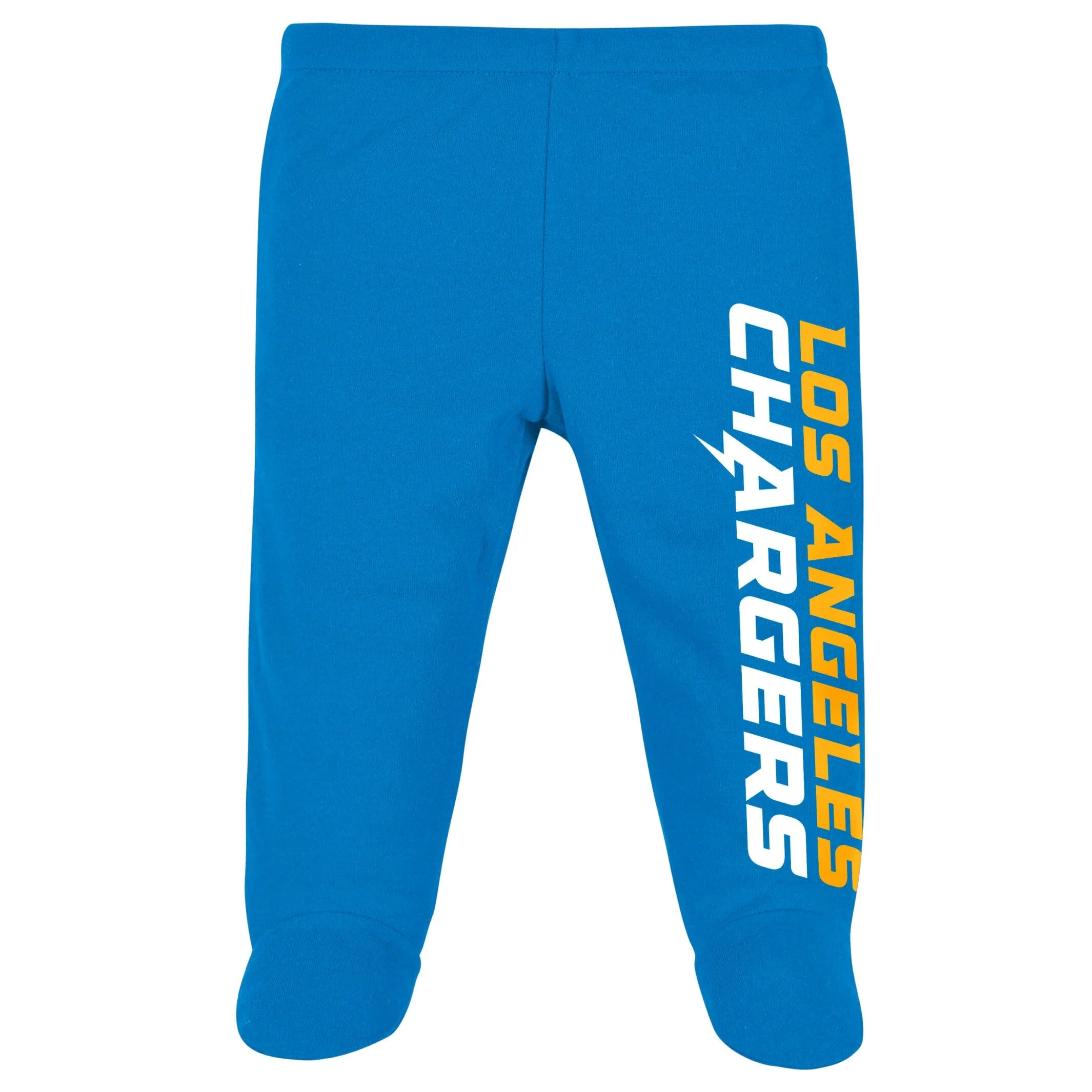 3-Piece Baby Boys Chargers Bodysuit, Footed Pant, & Cap Set - Image 4