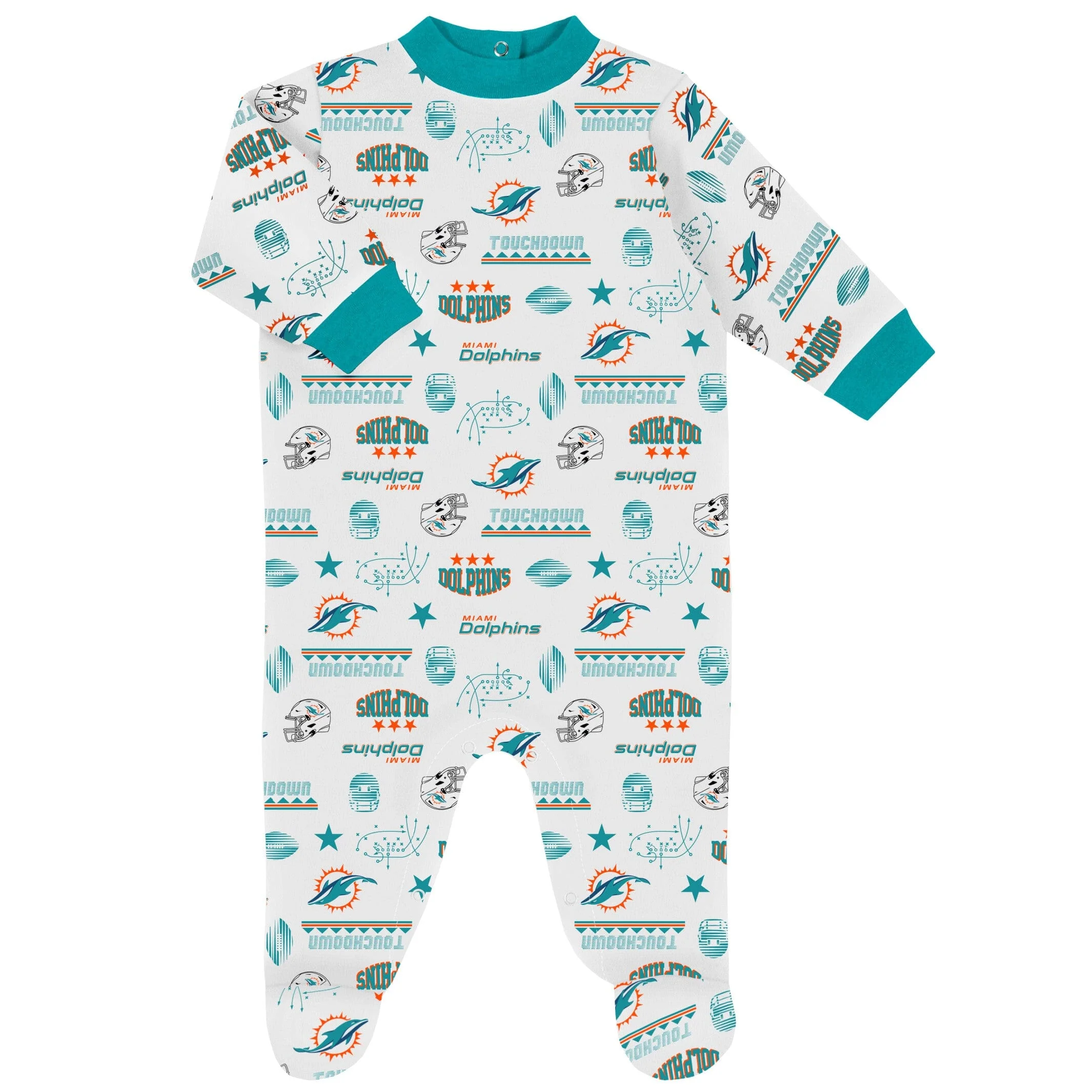 3-Piece Baby Boys Dolphins Bodysuit, Sleep 'N Play & Cap Set - Image 3