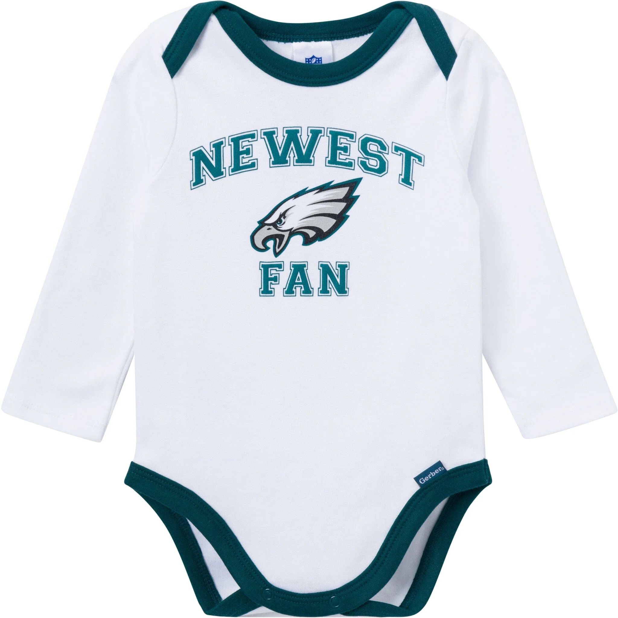 3-Piece Baby Boys Philadelphia Eagles Bodysuit, Active Pant and Cap Set - Image 2