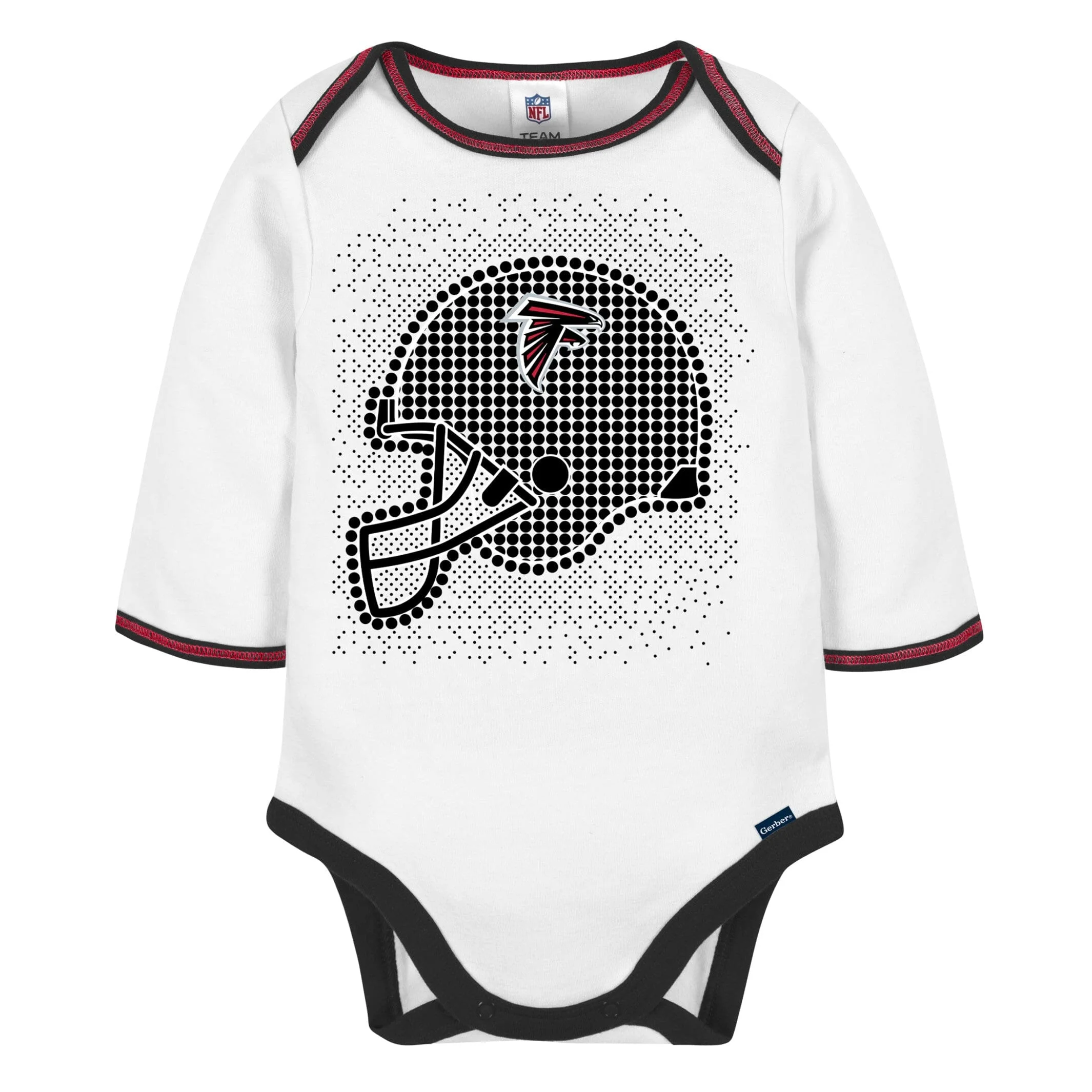 3-Piece Baby Boys Falcons Bodysuit, Footed Pant, & Cap Set - Image 3