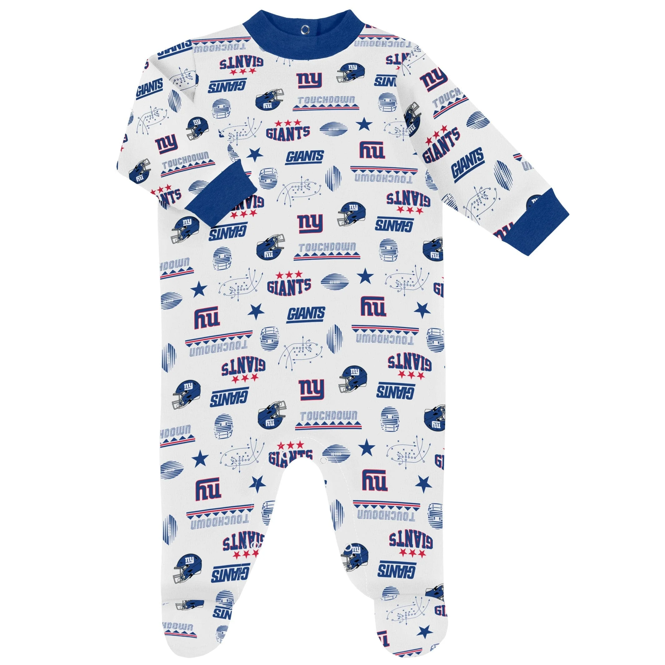 3-Piece Baby Boys New York Giants Bodysuit, Sleep 'N Play & Cap Set - Image 3
