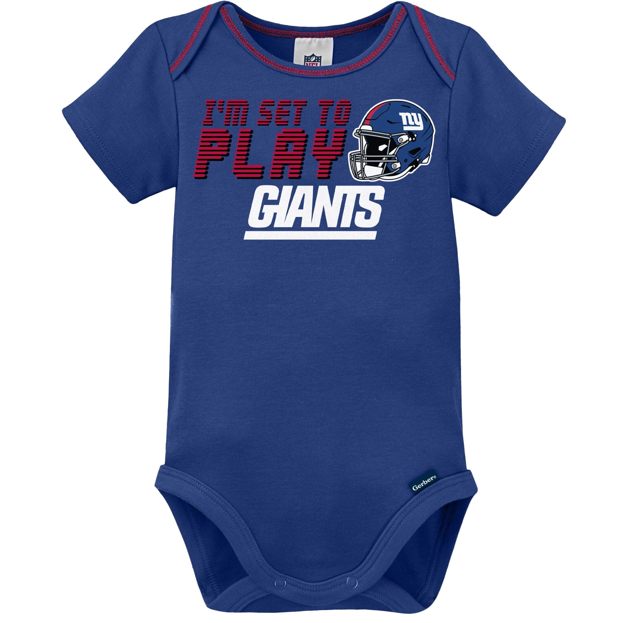 3-Piece Baby Boys New York Giants Bodysuit, Sleep 'N Play & Cap Set - Image 4