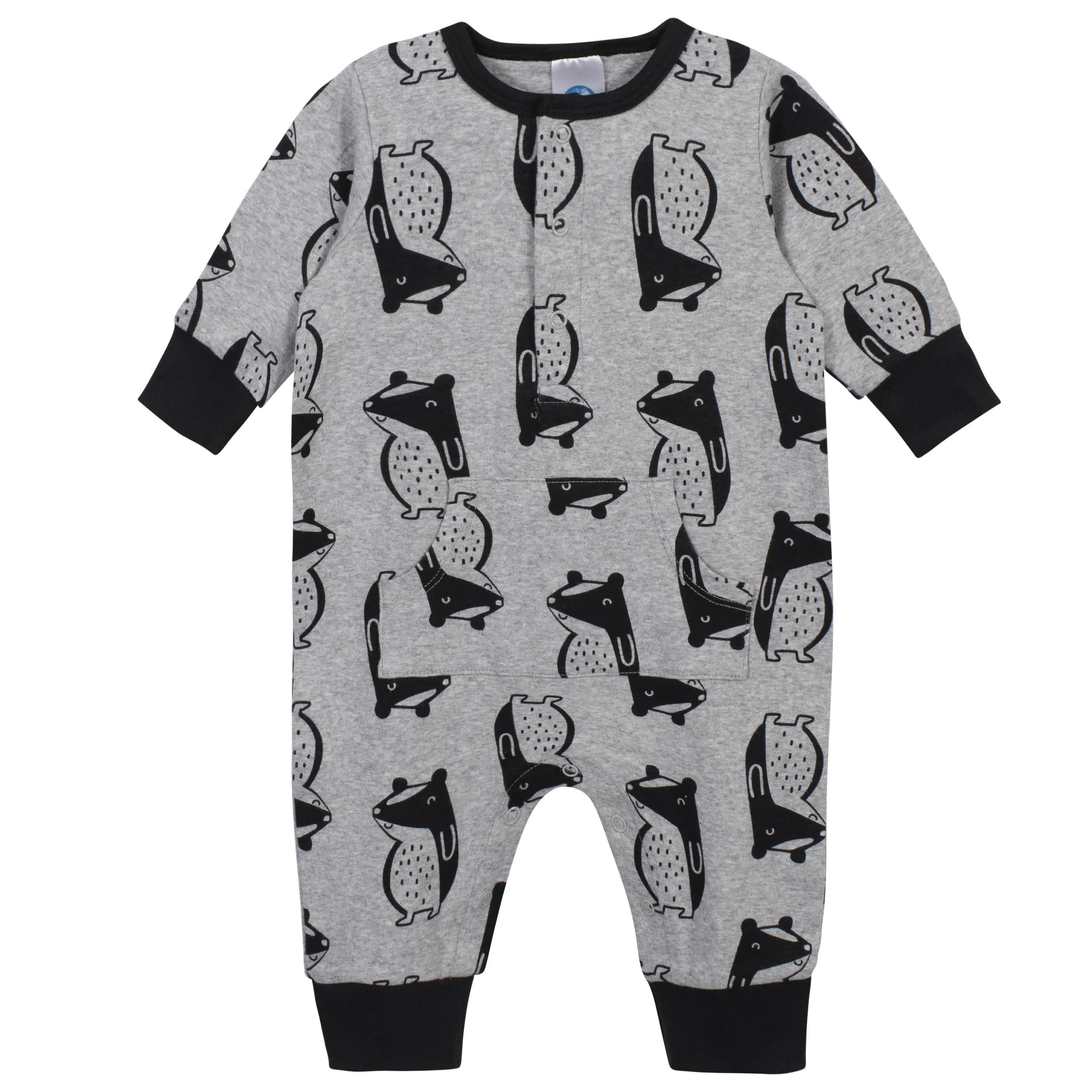 3-Piece Baby Boys Comfy Stretch Badger Coverall Set - Image 2