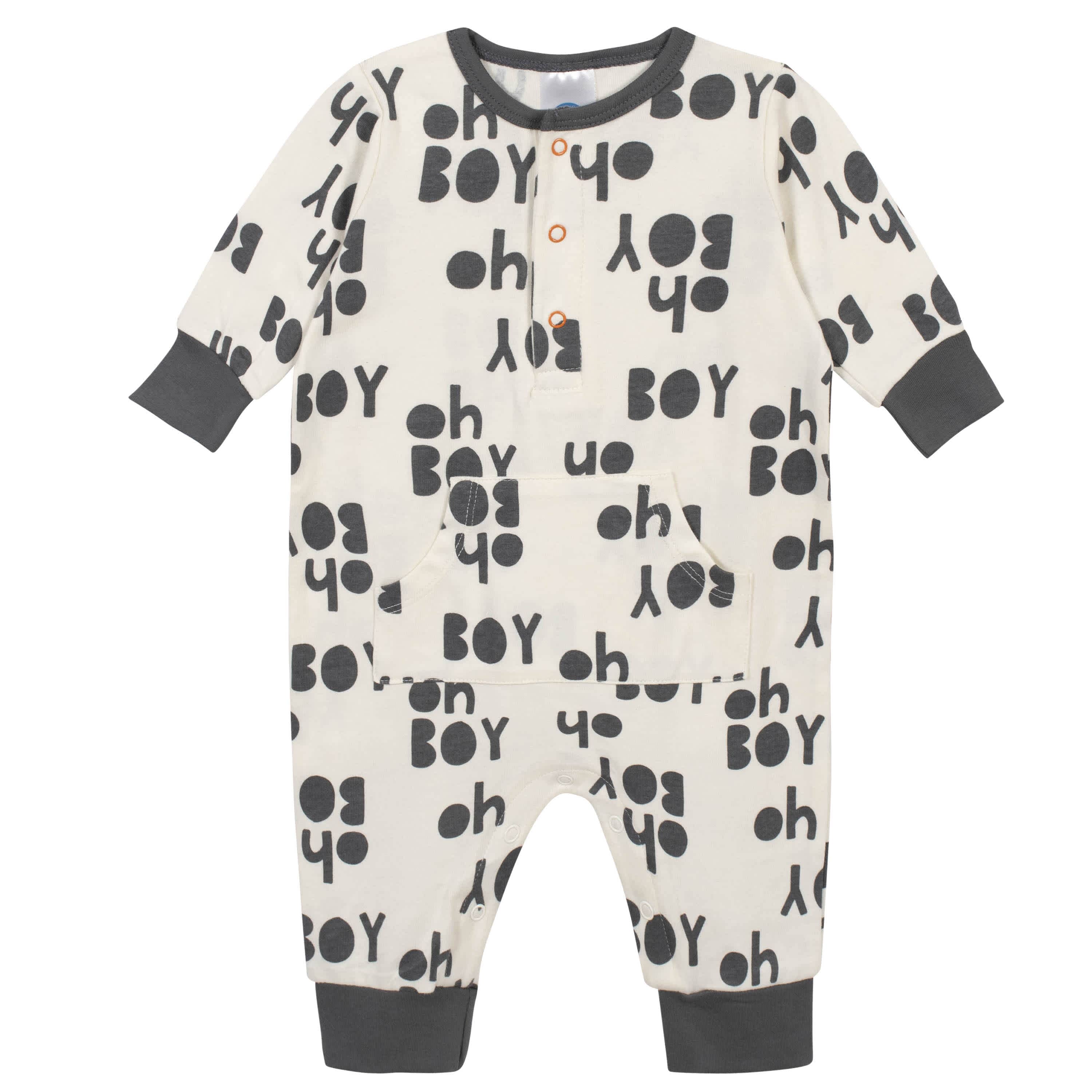 3-Piece Baby Boys Comfy Stretch Bicycle Coverall Set - Image 3