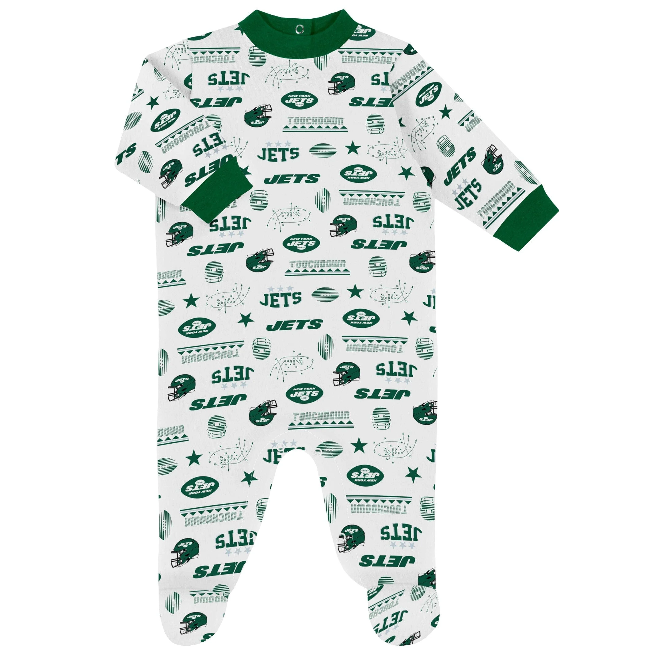 3-Piece Baby Boys Jets Bodysuit, Sleep 'N Play & Cap Set - Image 3