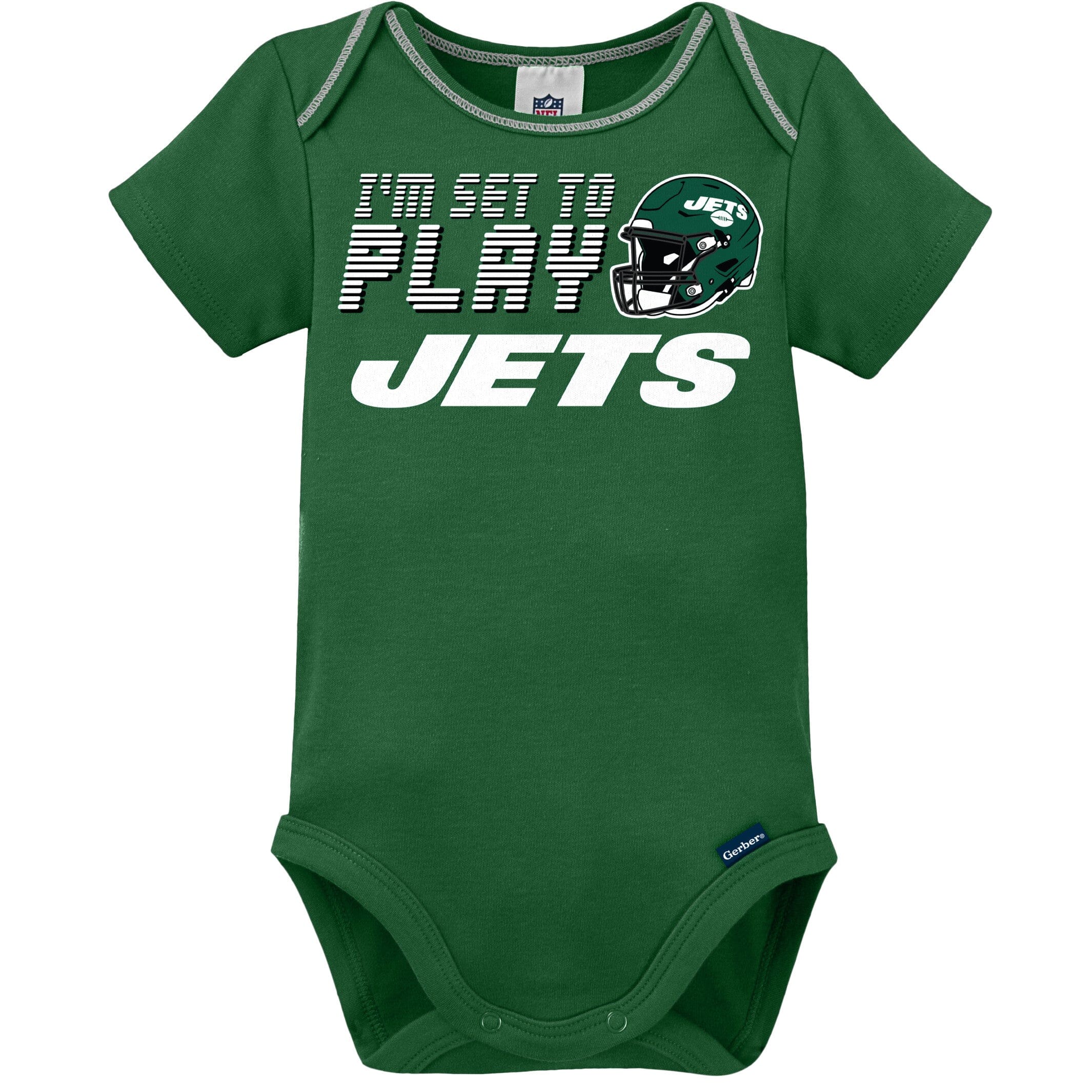 3-Piece Baby Boys Jets Bodysuit, Sleep 'N Play & Cap Set - Image 4