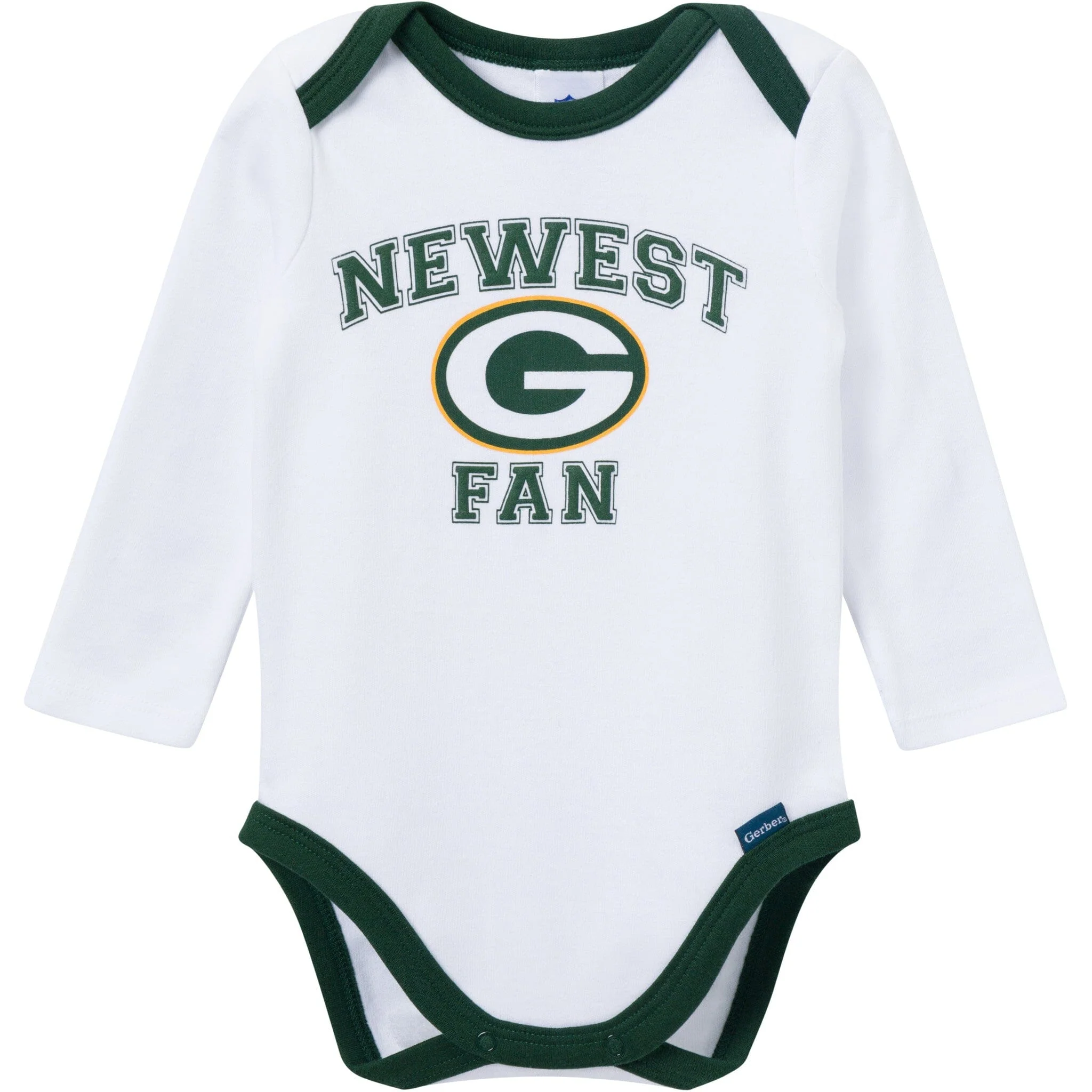 3-Piece Baby Boys Green Bay Packers Bodysuit, Active Pant and Cap Set - Image 2